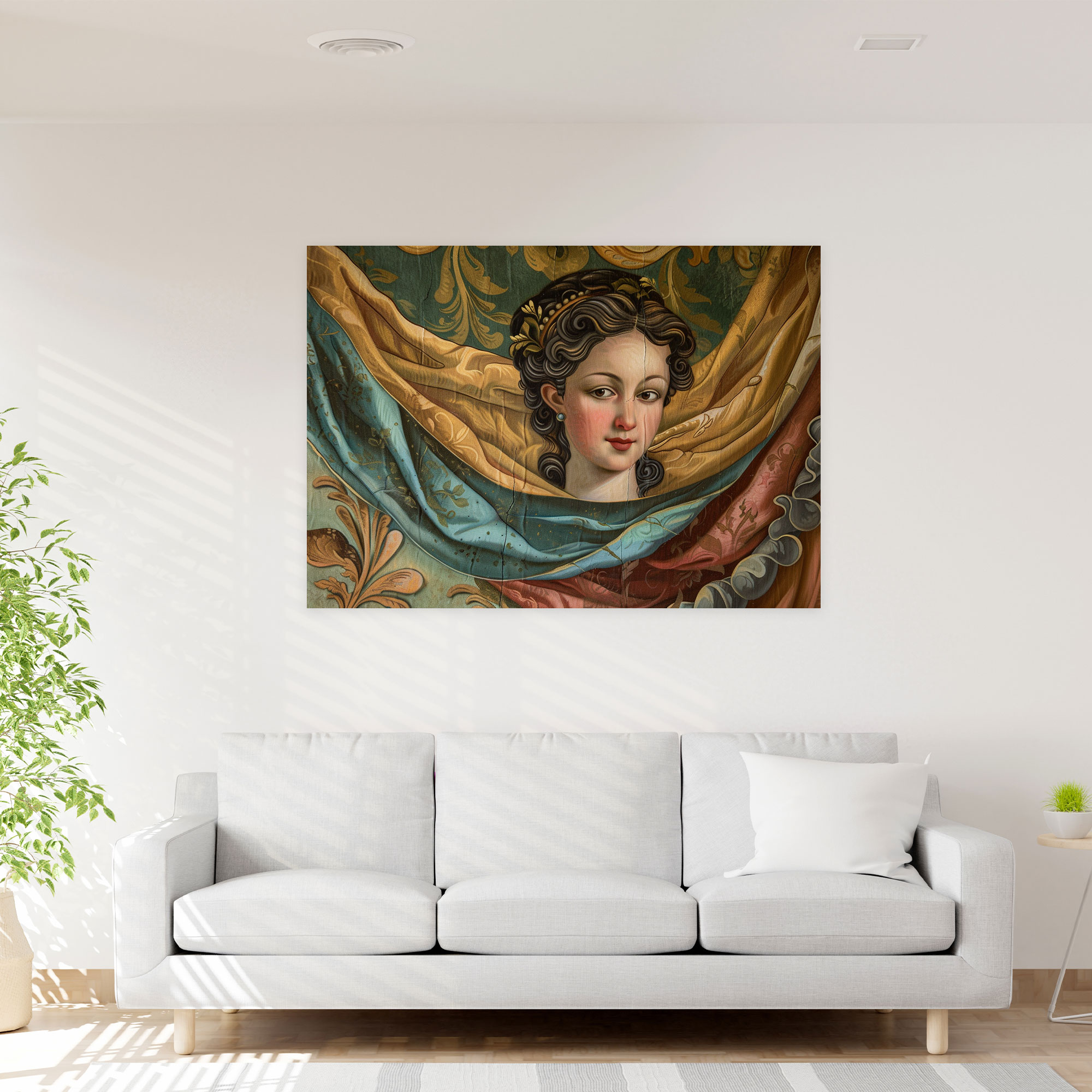 Rococo Style Painting Canvas Wall Art - Rococo, Wall Decoration, Rococo Style Painting, Canvas