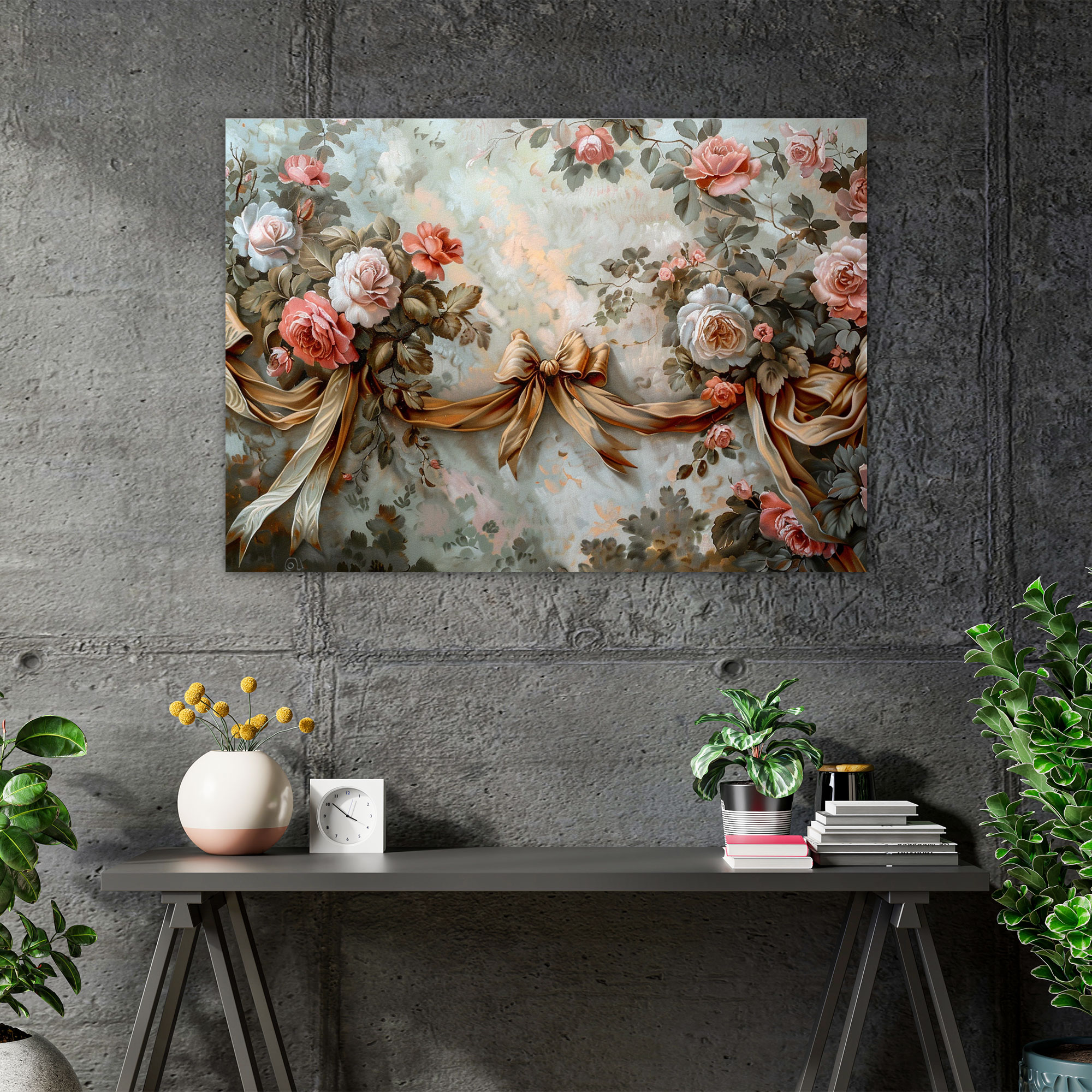 Rococo Style Painting Wall Decoration - Rococo, Canvas, Wall Art, Home Decoration