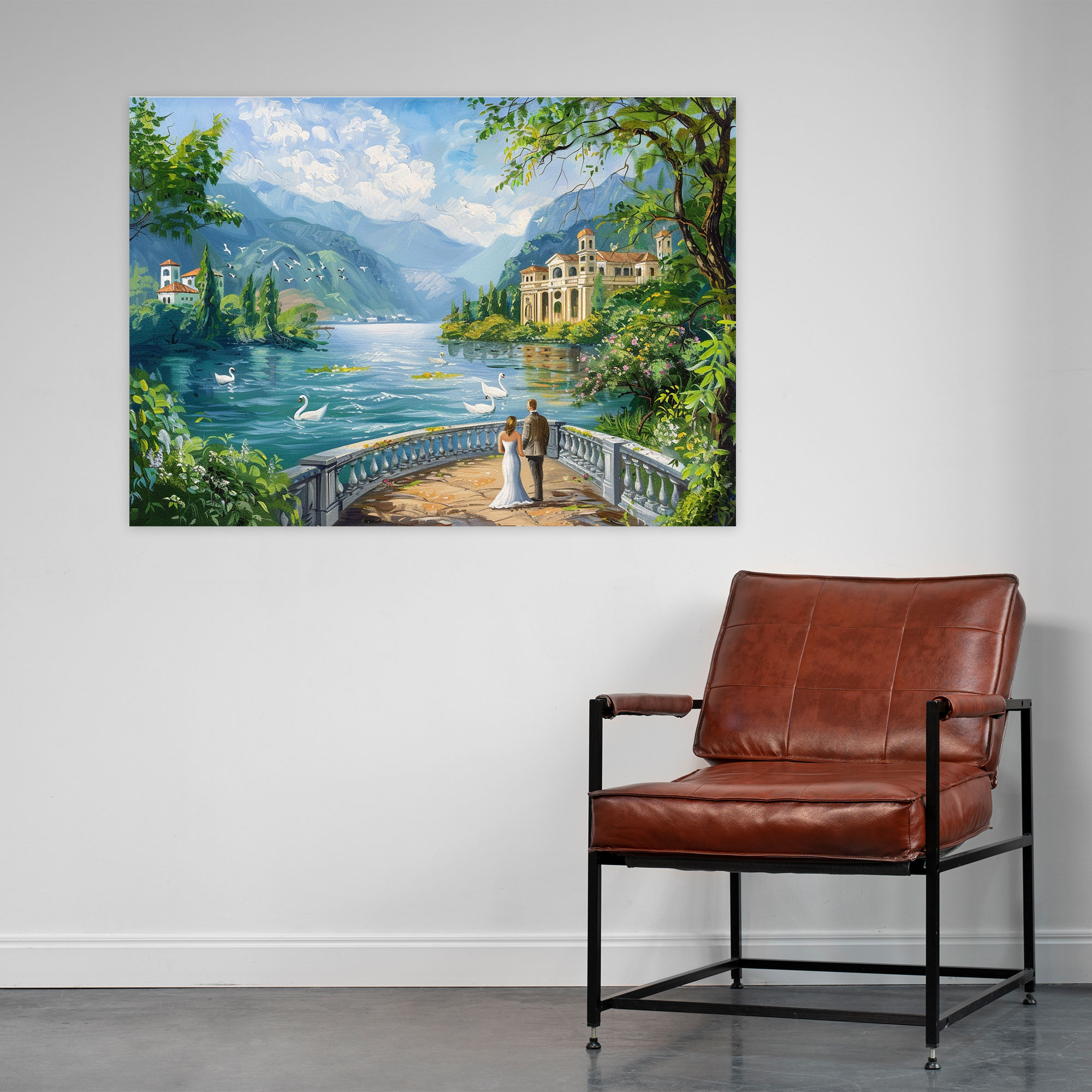 Rococo Style Painting Canvas Print - Rococo, Rococo Style Painting, Wall Art, Home Decoration