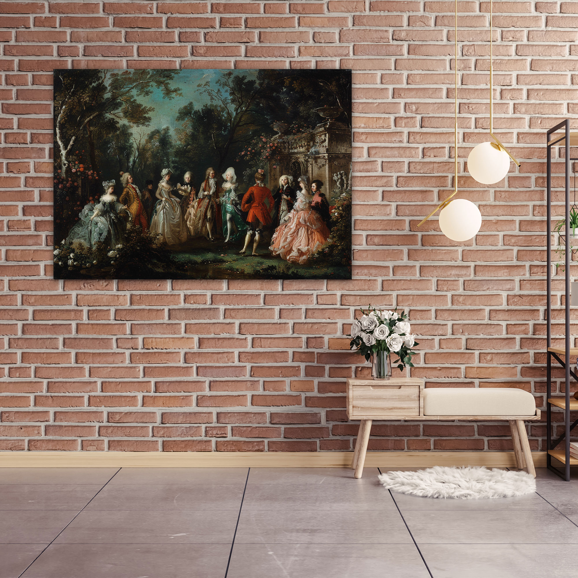 Rococo Style Painting Wall Art - Rococo, Home Decoration, Wall Art, Canvas
