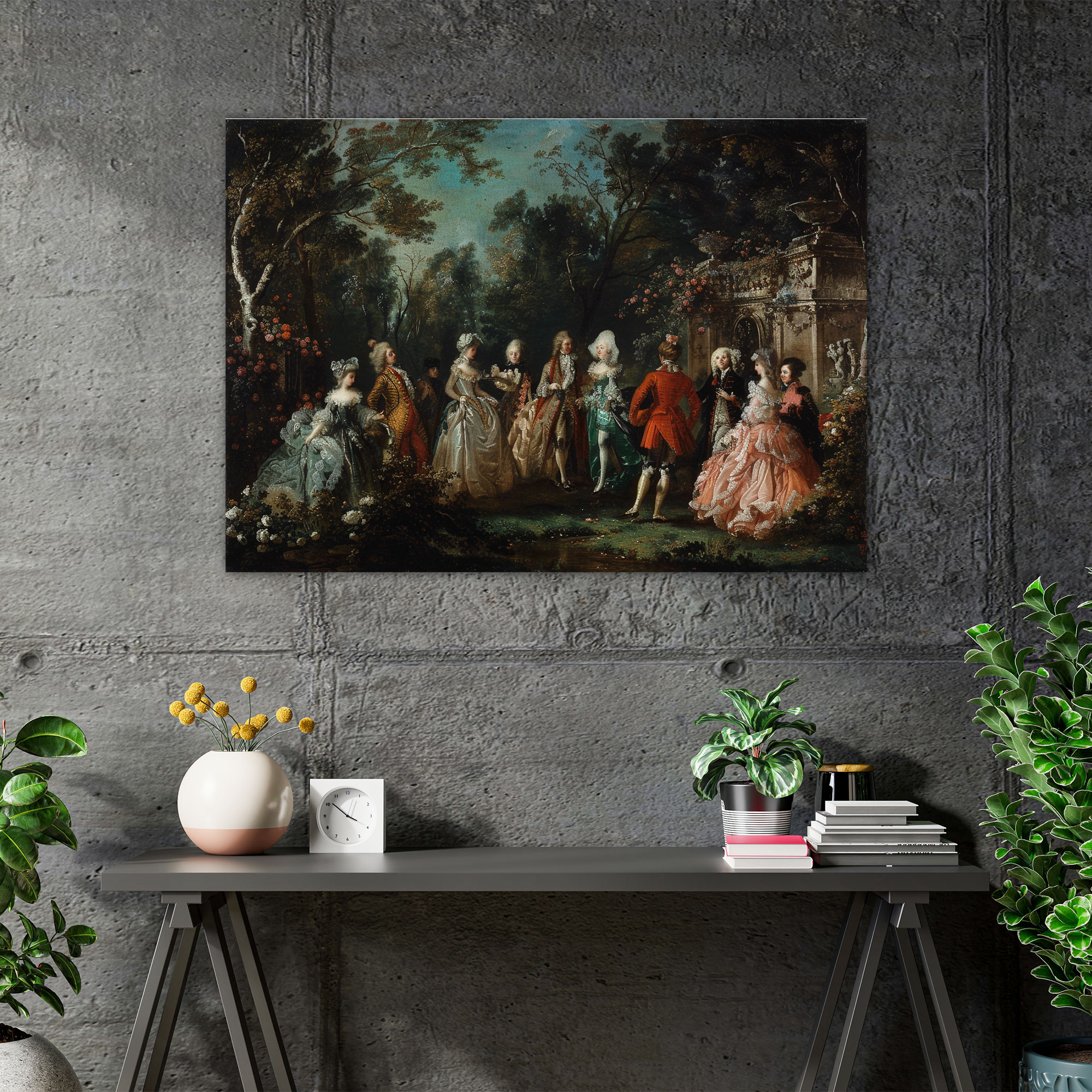 Rococo Style Painting Wall Art - Rococo, Home Decoration, Wall Art, Canvas