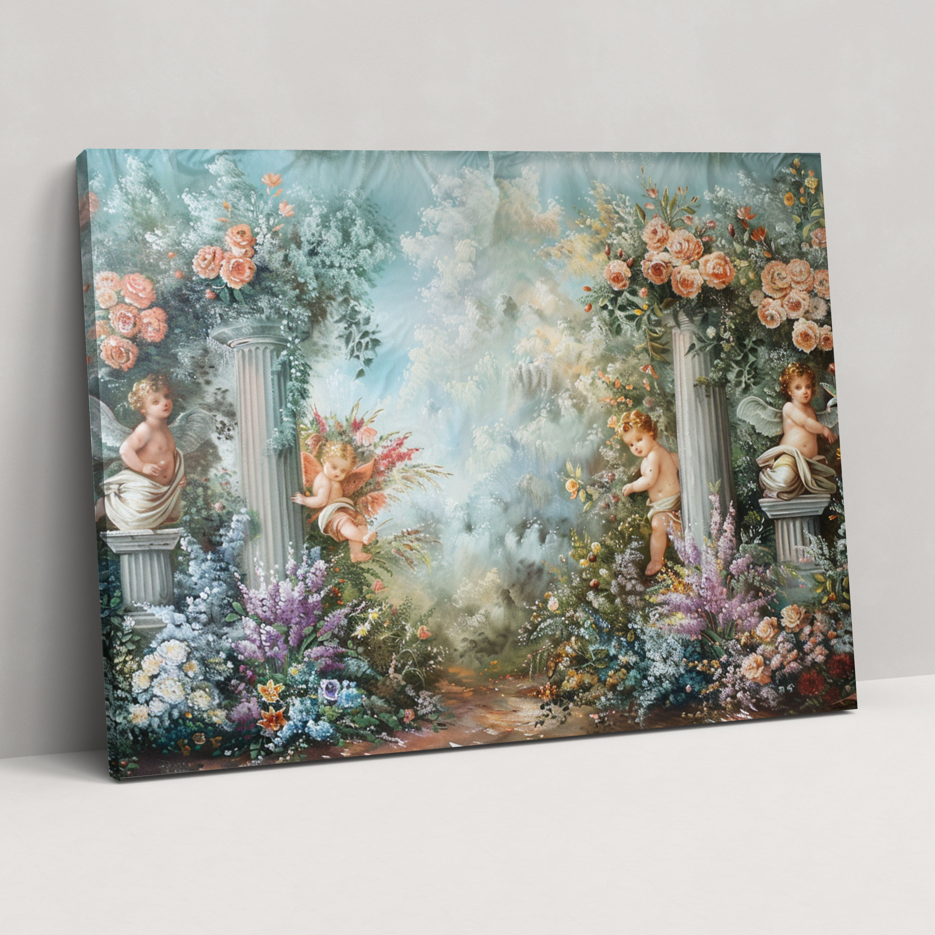 Rococo Style Painting Canvas Wall Art - Rococo, Canvas Wall Art, Rococo Style Painting, Canvas