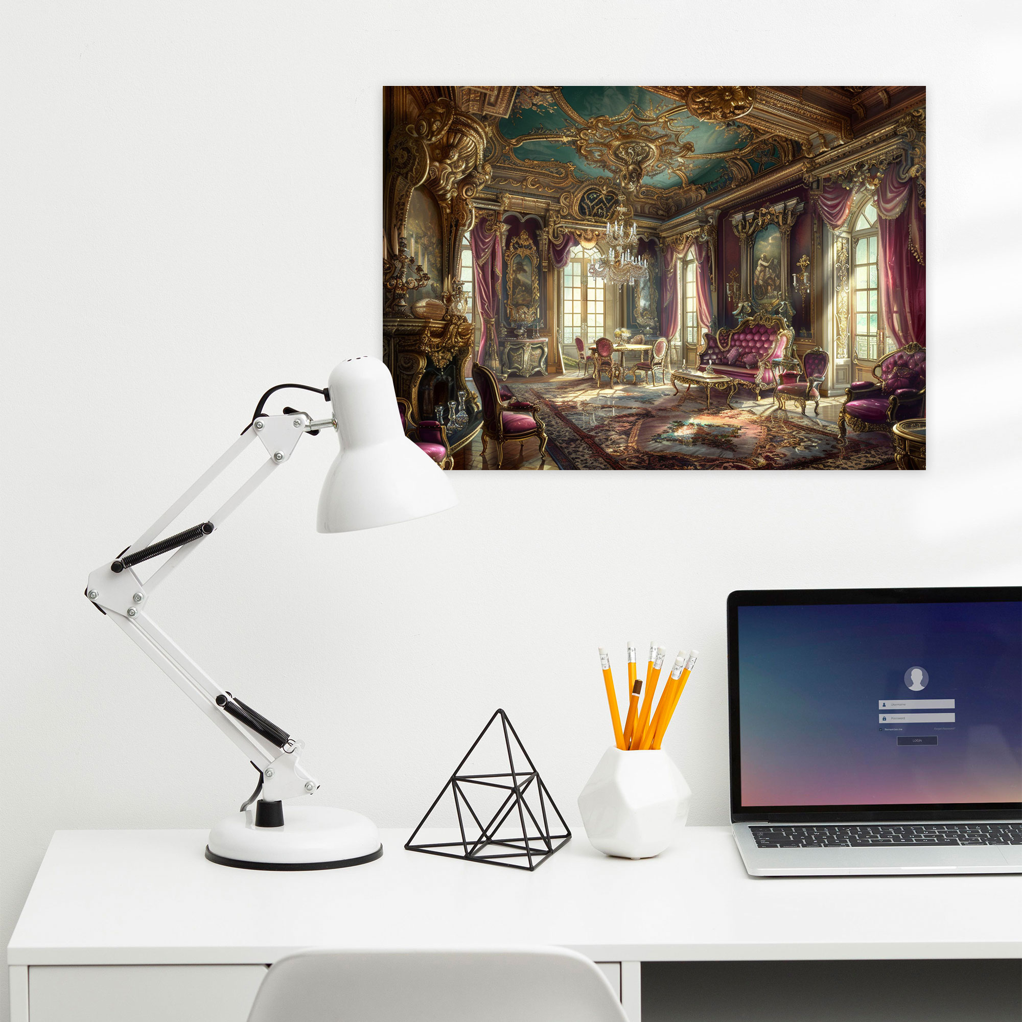 Rococo Style Painting Interior Wall Decoration - Rococo, Rococo Style Painting, Interior Wall Decoration, Home Decoration