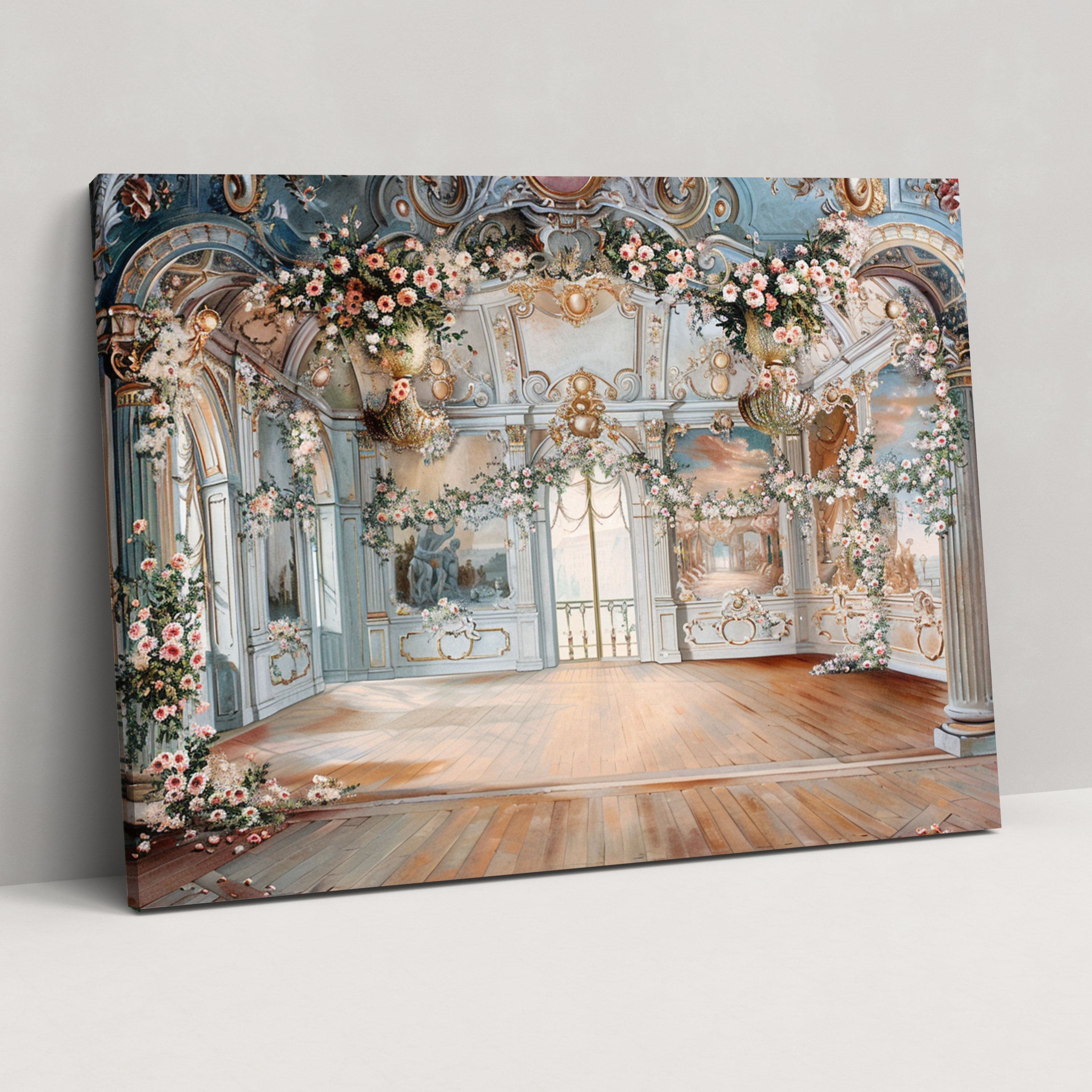 Rococo Style Painting Canvas Print - Rococo, Home Decoration, Rococo Style Painting, Wall Decoration