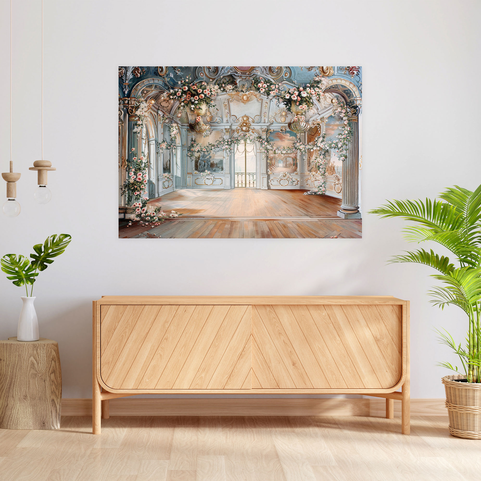 Rococo Style Painting Canvas Print - Rococo, Home Decoration, Rococo Style Painting, Wall Decoration