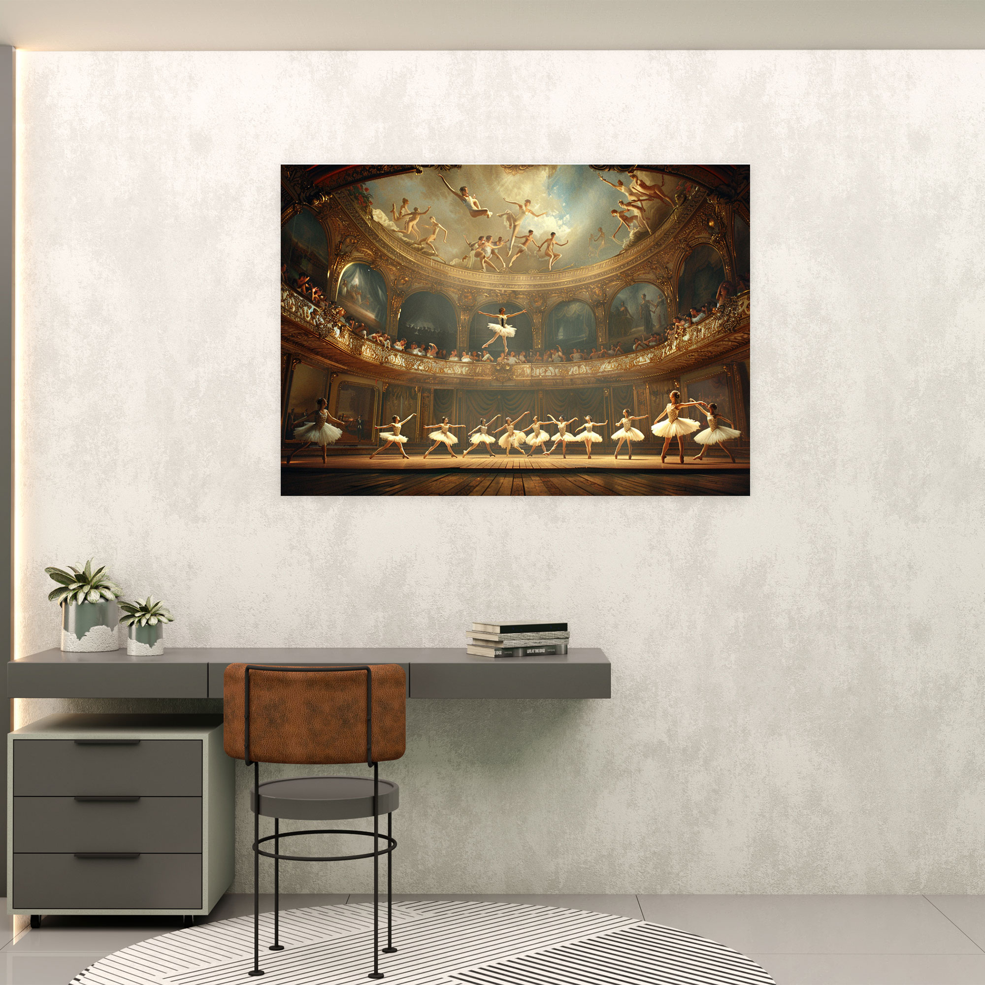 Rococo Style Painting Wall Art - Rococo, Canvas Wall Art, Wall Decoration, Rococo Style Painting