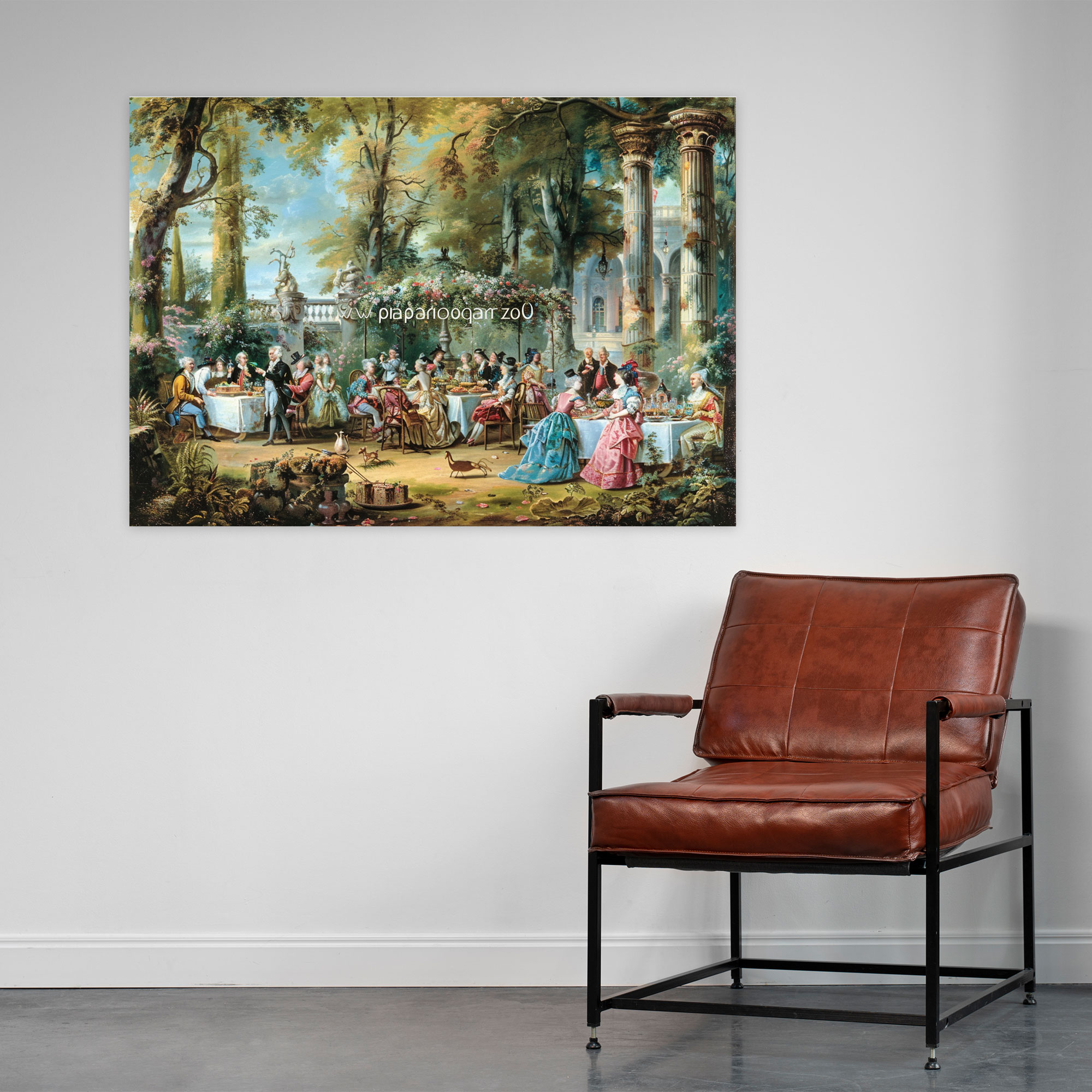 Rococo Style Painting Canvas Print - Rococo, Home Decoration, Canvas Print, Wall Decoration