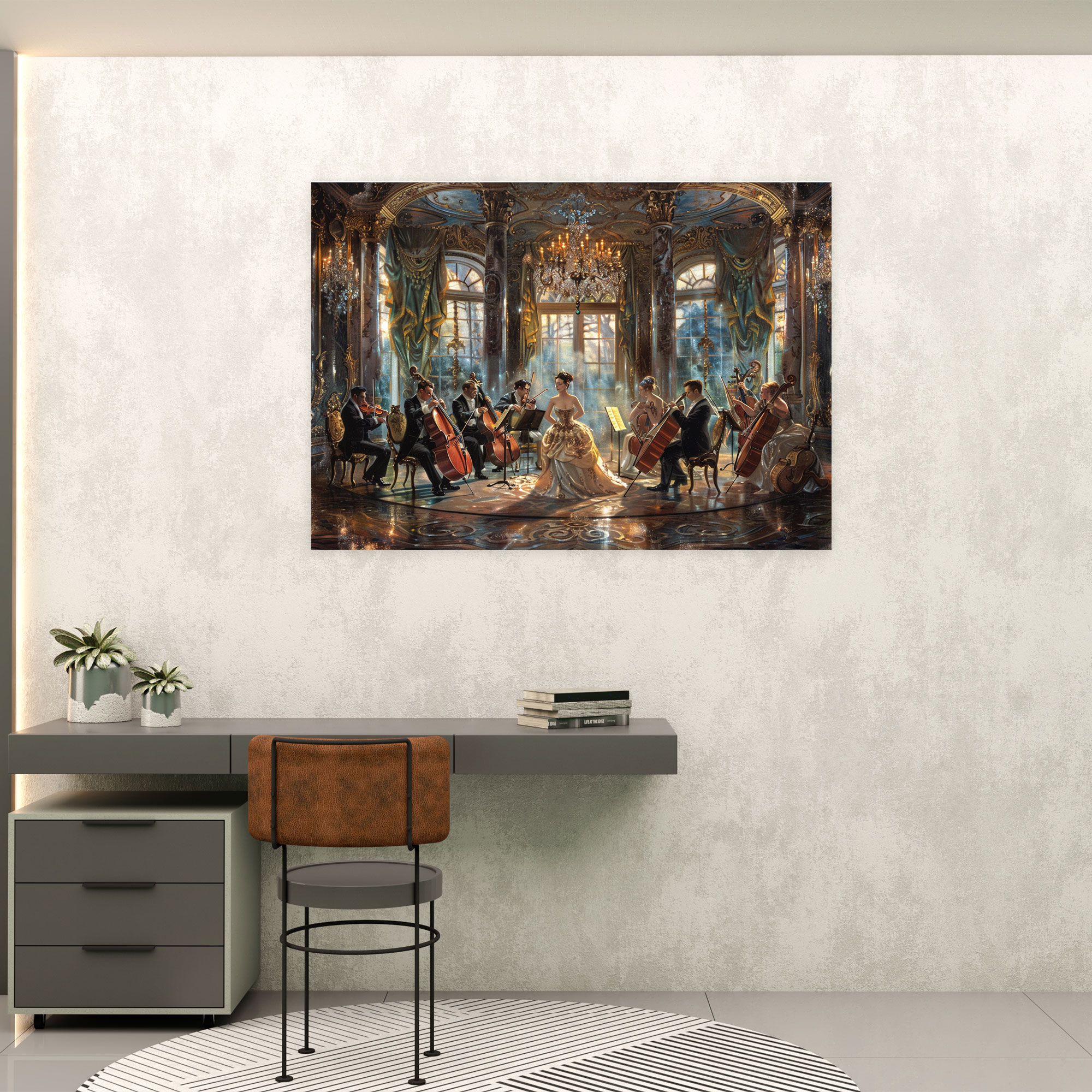 Rococo Style Painting Wall Art - Rococo, Home Decoration, Canvas, Wall Art