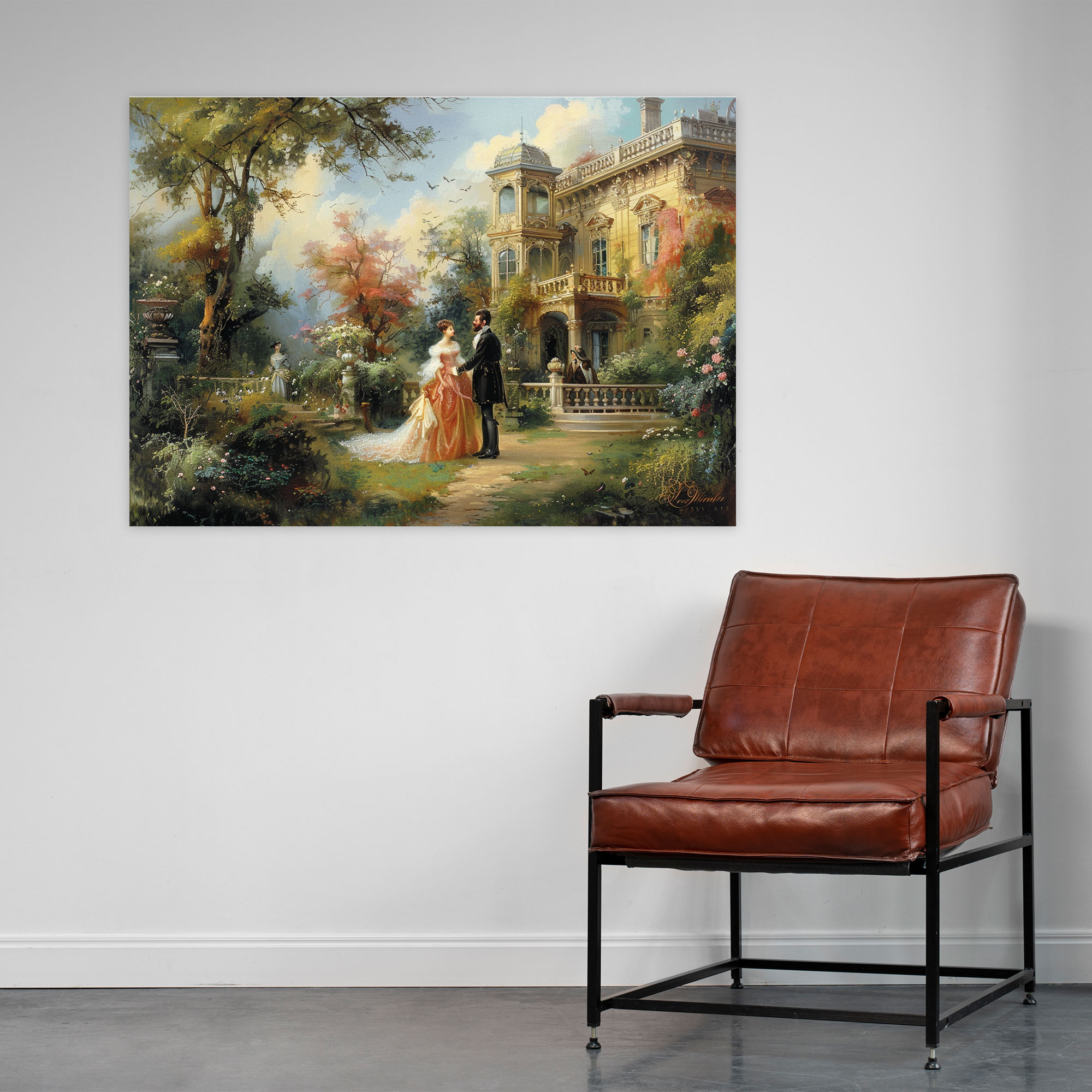 Rococo Style Painting Canvas Wall Art - Rococo, Wall Art, Wall Decoration, Rococo Style Painting