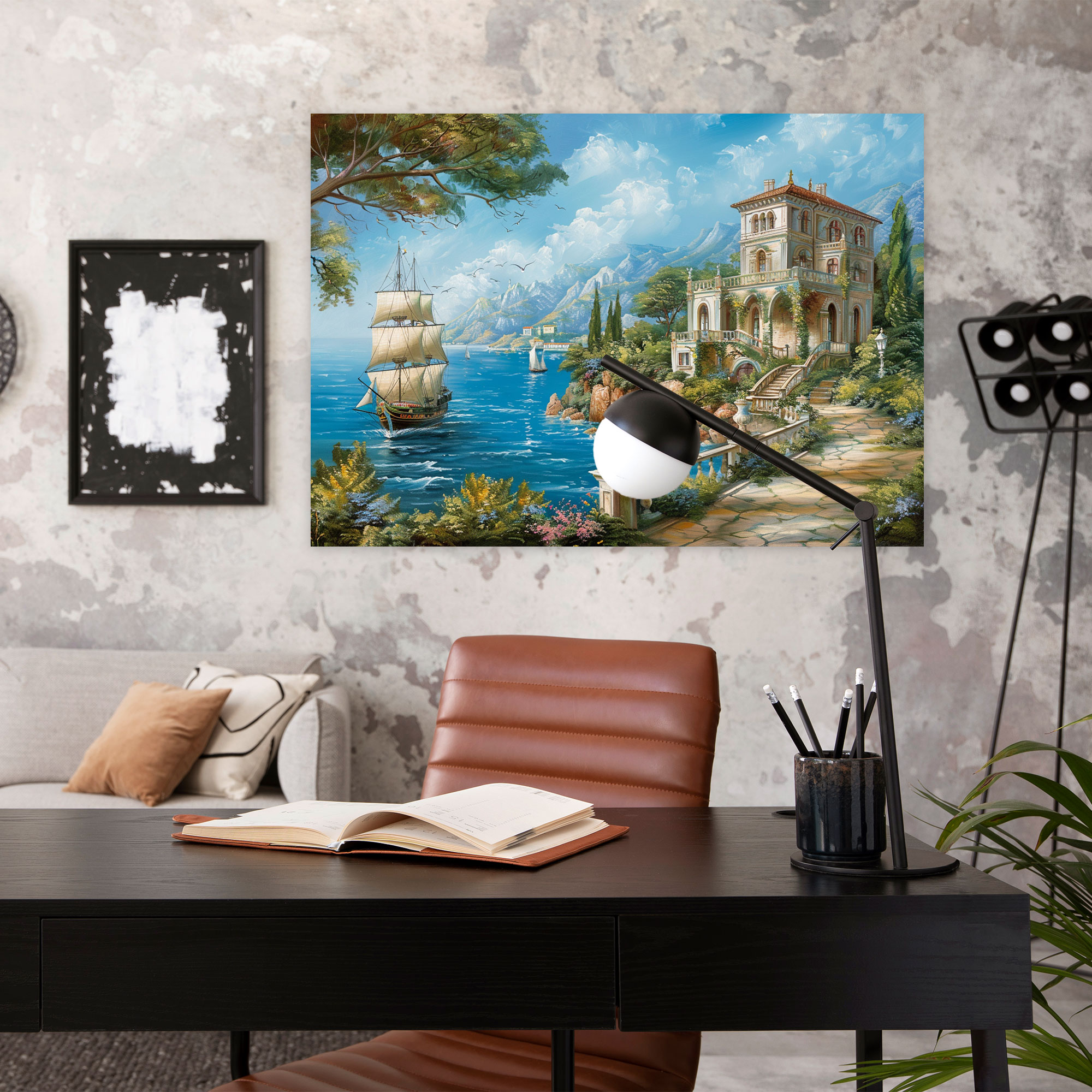 Rococo Style Painting Canvas Wall Art - Rococo, Canvas, Canvas Print, Home Decoration