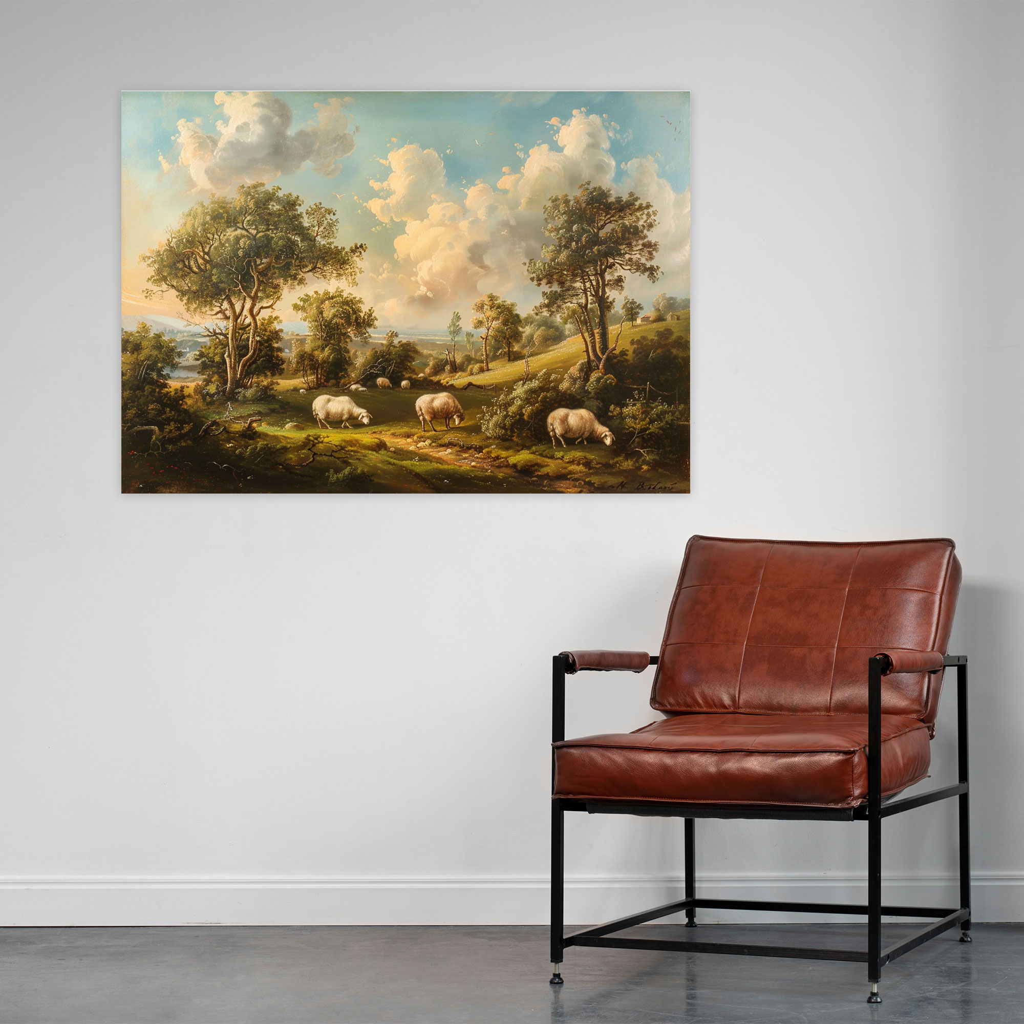 Rococo Landscape Wall Art - Rococo, Home Decoration, Canvas Print, Rococo Style Painting