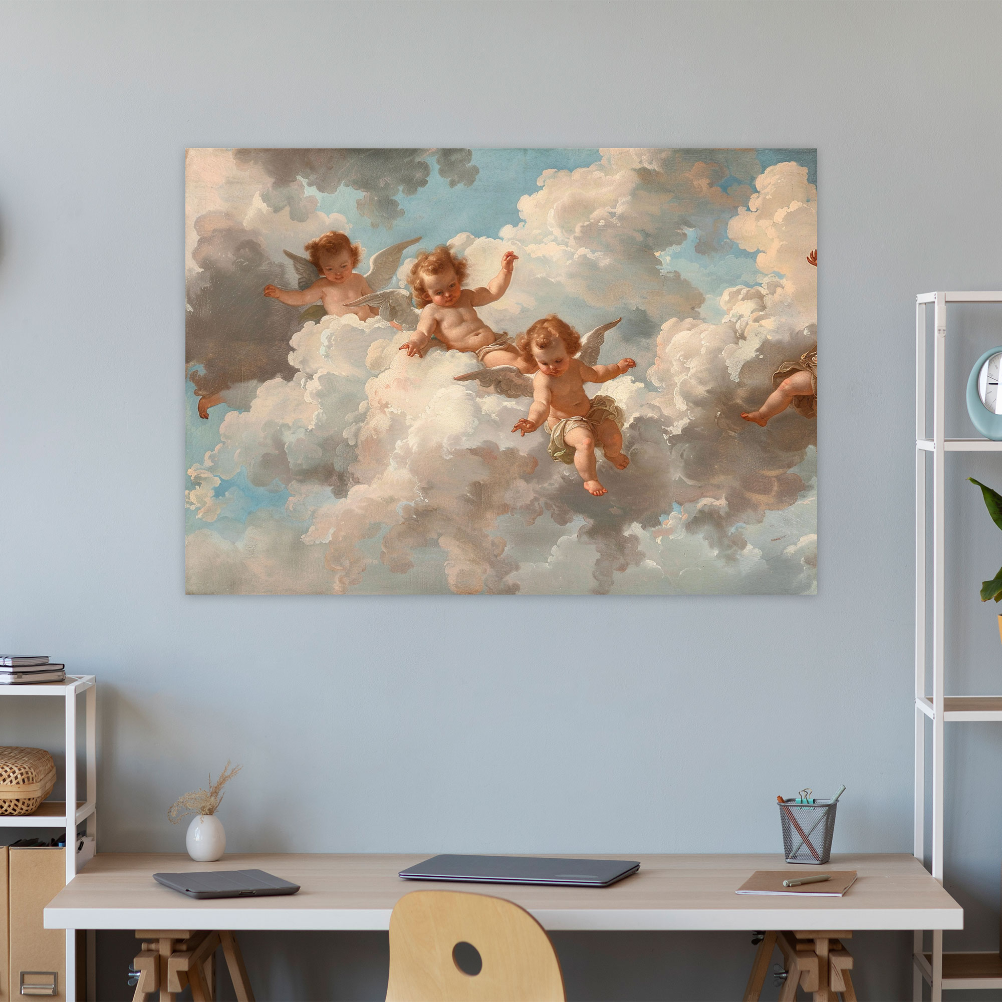 Rococo Cherubs Canvas Print - Rococo, Wall Art, Home Decoration, Canvas Print