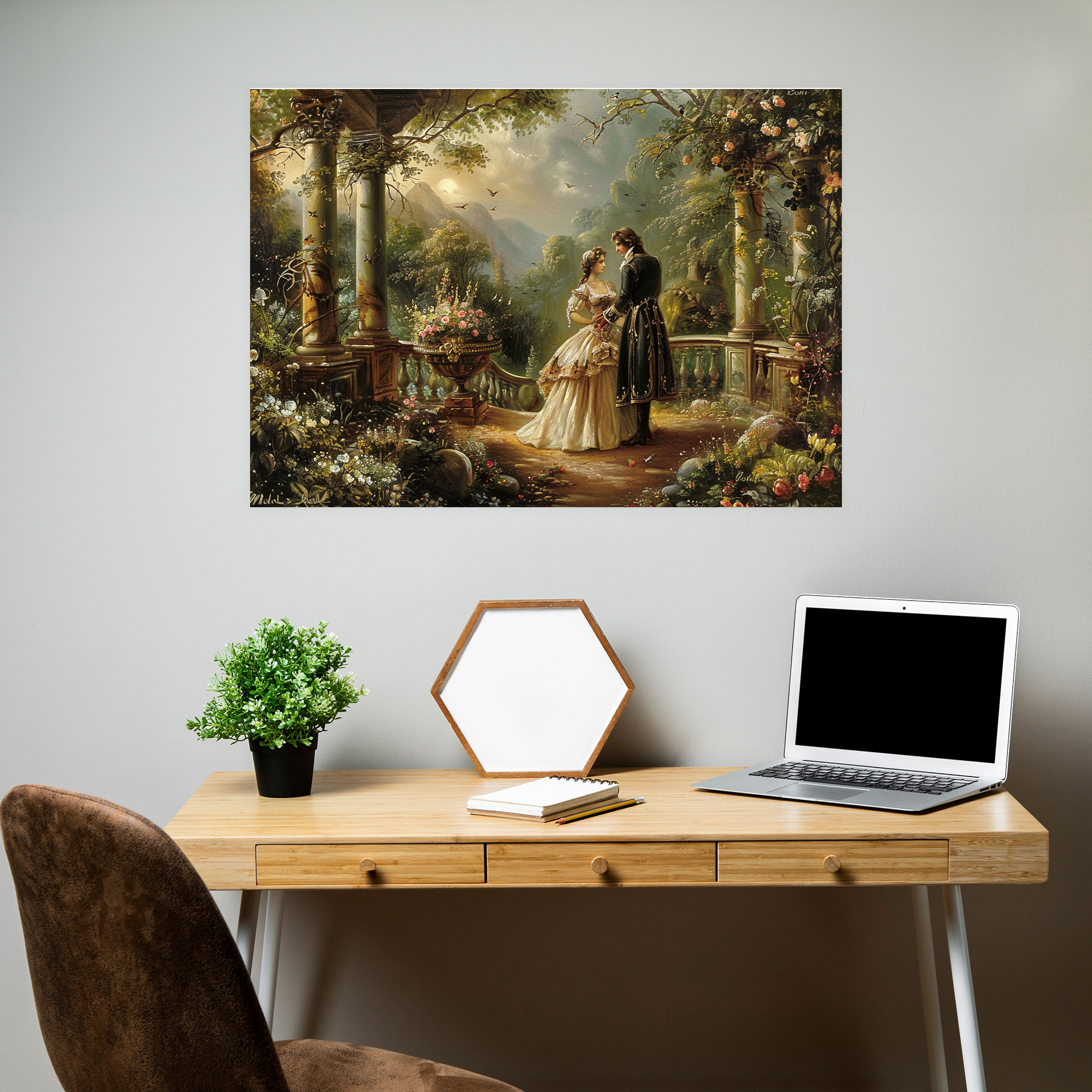 Rococo Lovers Canvas Print - Rococo, Canvas Print, Rococo Style Painting, Home Decoration