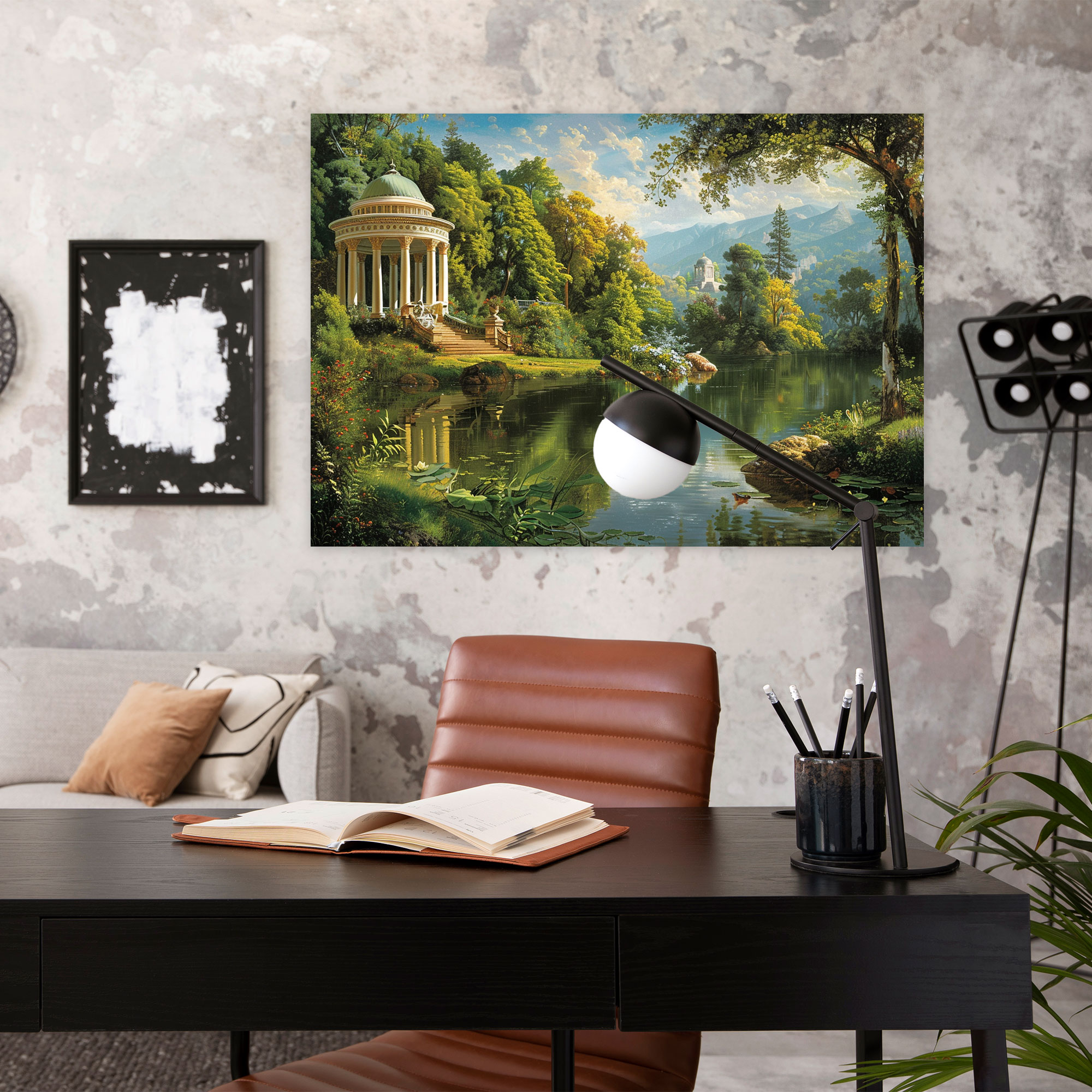 Rococo Lakeside Canvas Print - Rococo, Wall Art, Canvas Wall Art, Rococo Style Painting