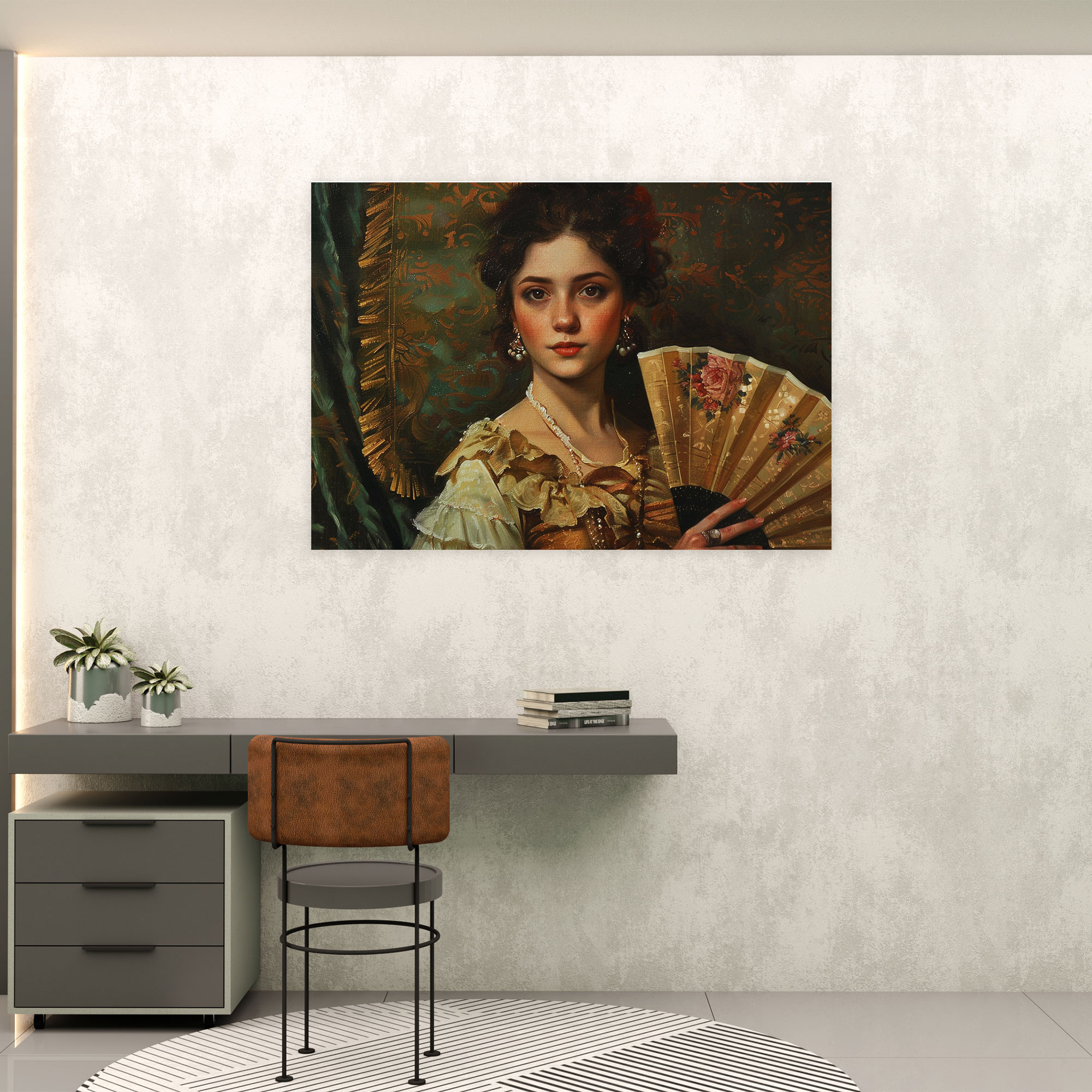 Rococo Style Painting Canvas Print - Rococo, Canvas Print, Rococo Style Painting, Wall Decoration
