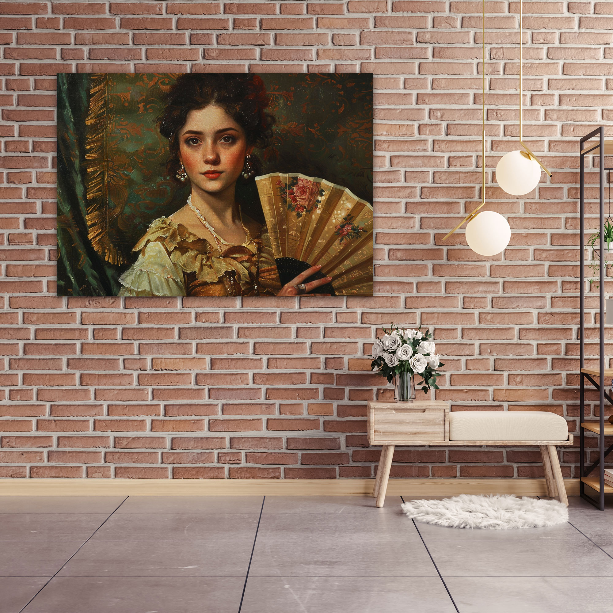 Rococo Style Painting Canvas Print - Rococo, Canvas Print, Rococo Style Painting, Wall Decoration