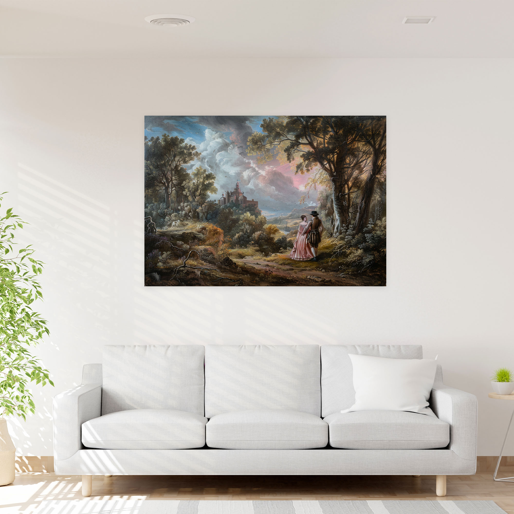 Rococo Style Painting Wall Decoration - Rococo, Canvas, Wall Decoration, Rococo Style Painting