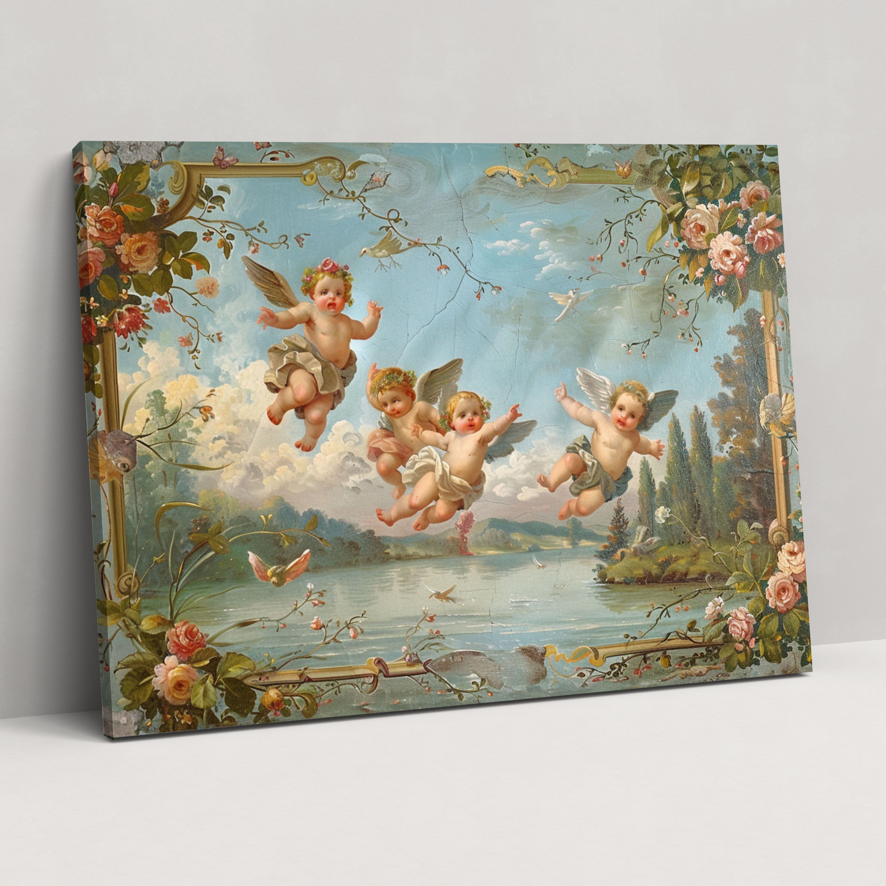 Rococo Style Painting Wall Art - Rococo, Home Decoration, Wall Art, Wall Decoration