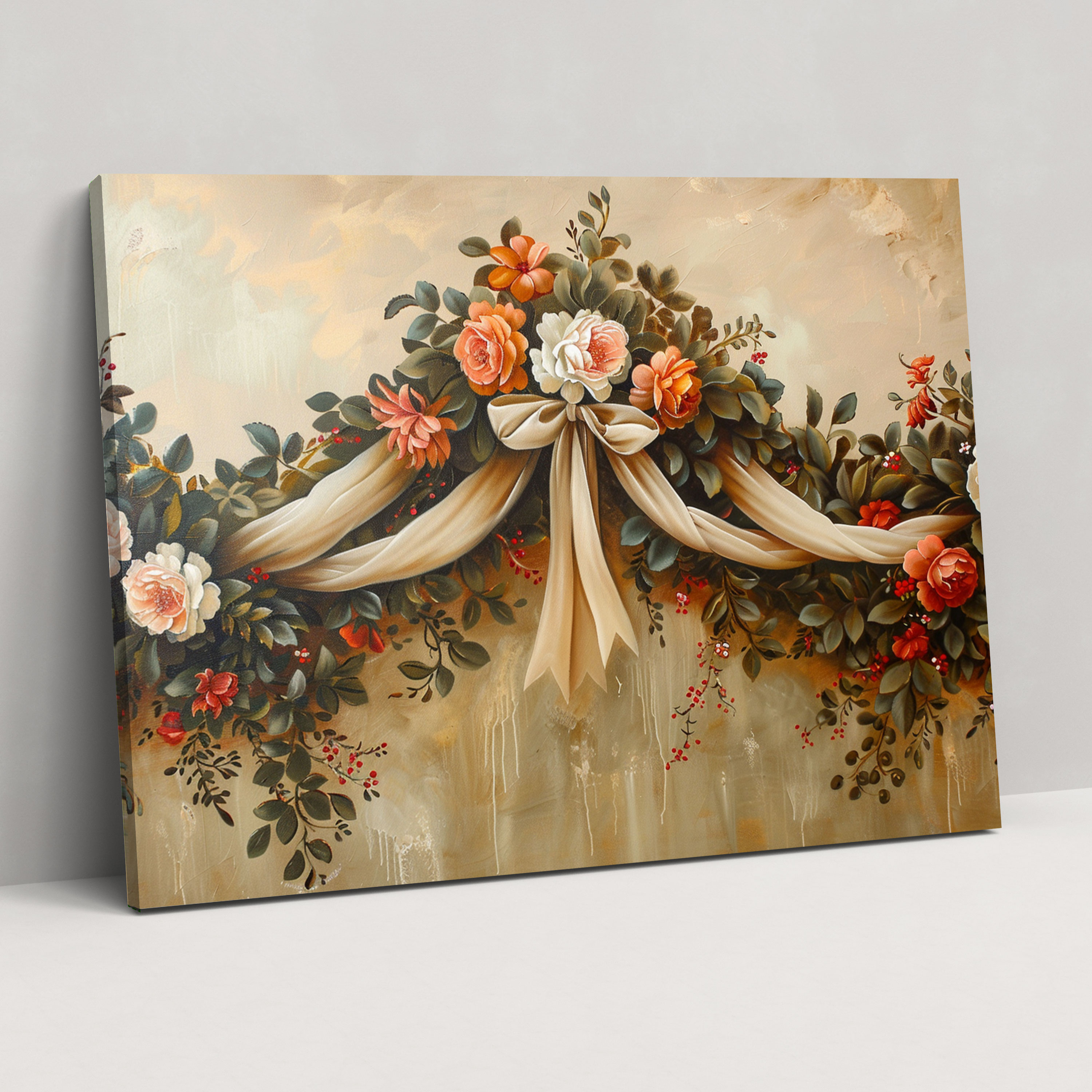 Rococo Style Painting Wall Decoration - Rococo, Canvas Wall Art, Home Decoration, Wall Decoration