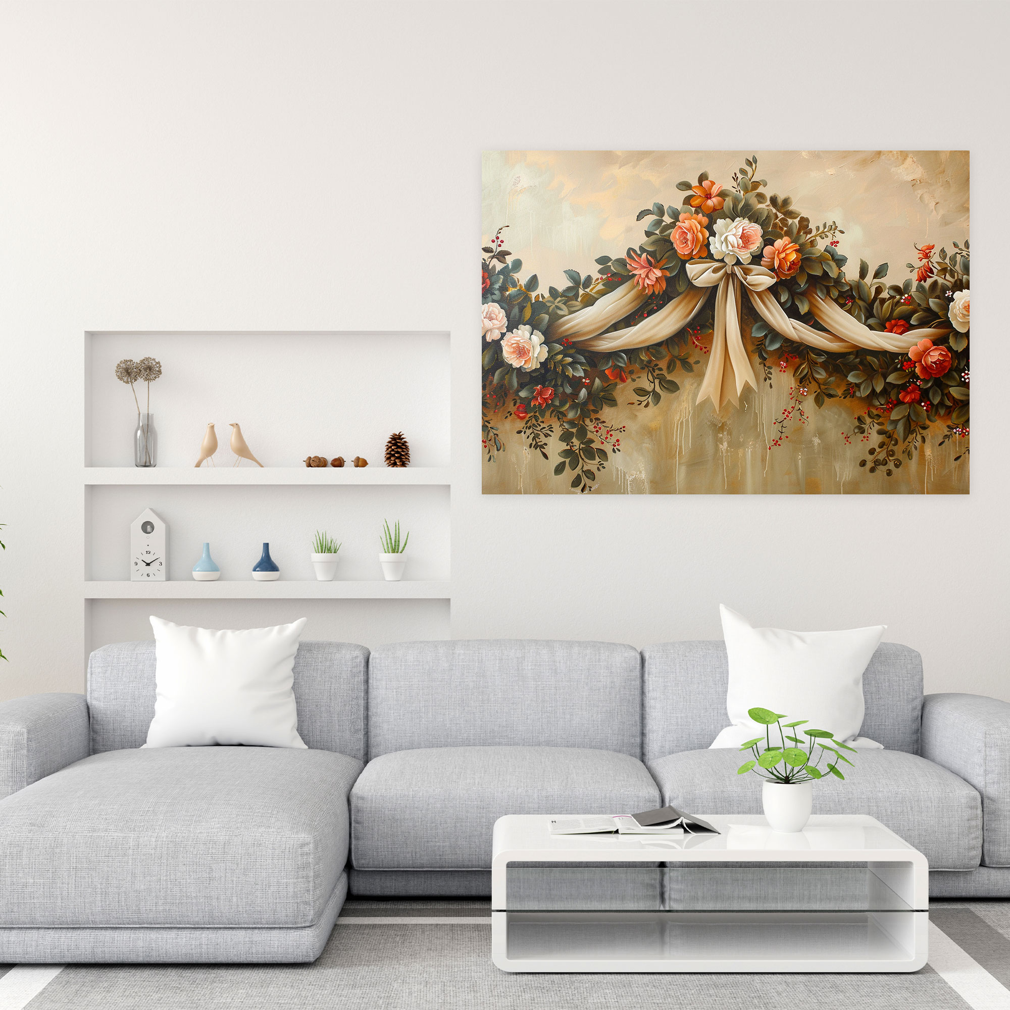Rococo Style Painting Wall Decoration - Rococo, Canvas Wall Art, Home Decoration, Wall Decoration