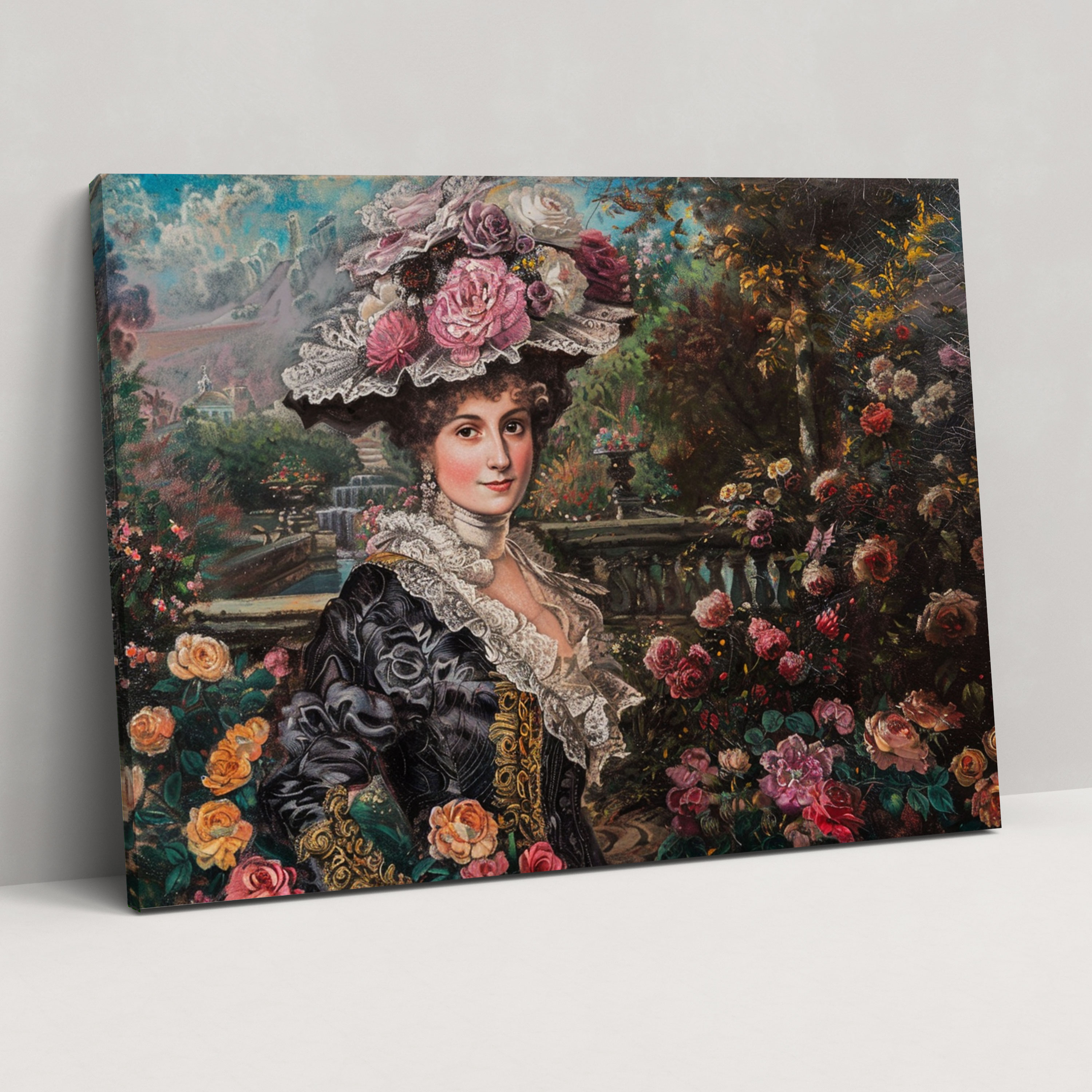 Rococo Style Painting Canvas Print - Rococo, Canvas, Rococo Style Painting, Canvas Print