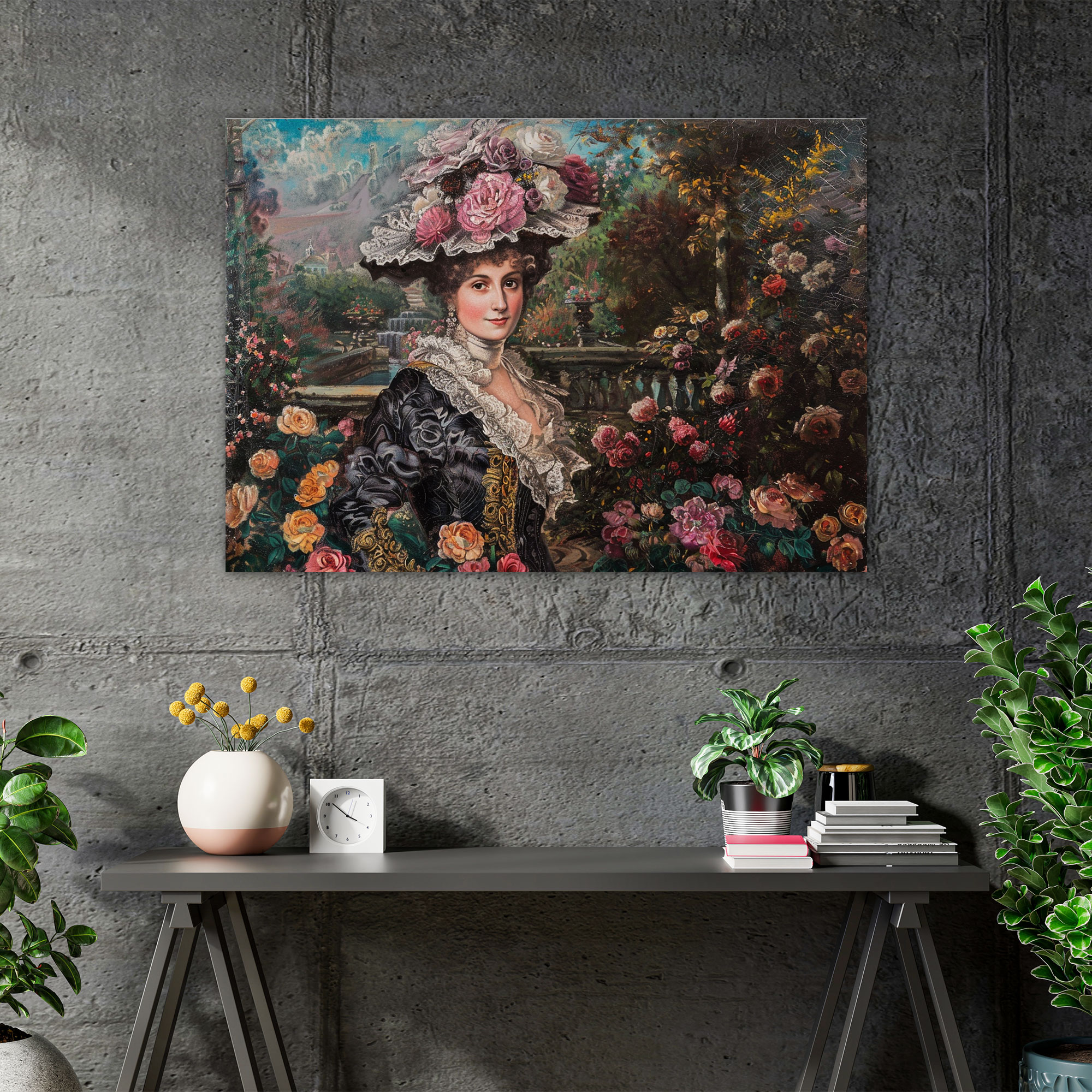 Rococo Style Painting Canvas Print - Rococo, Canvas, Rococo Style Painting, Canvas Print