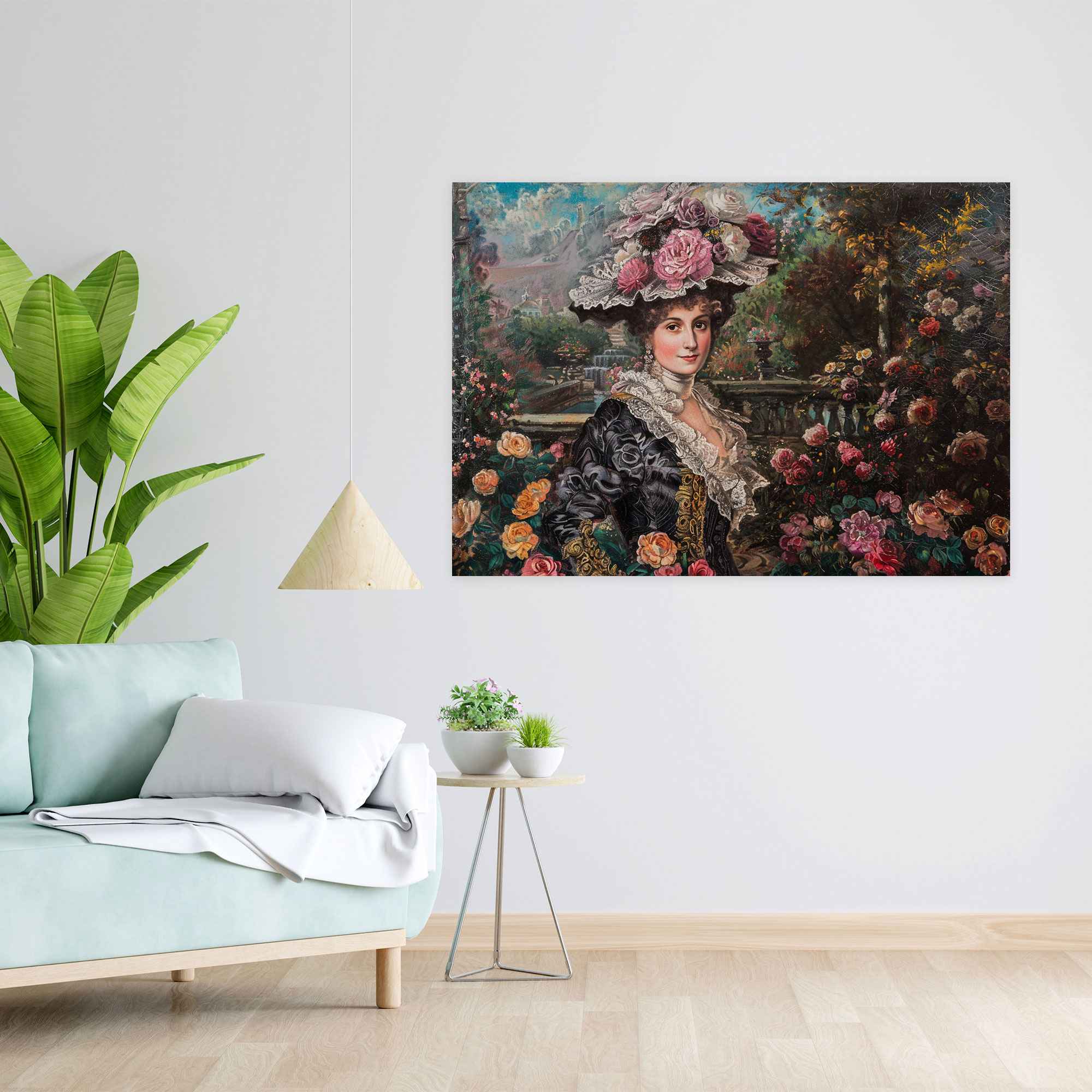 Rococo Style Painting Canvas Print - Rococo, Canvas, Rococo Style Painting, Canvas Print