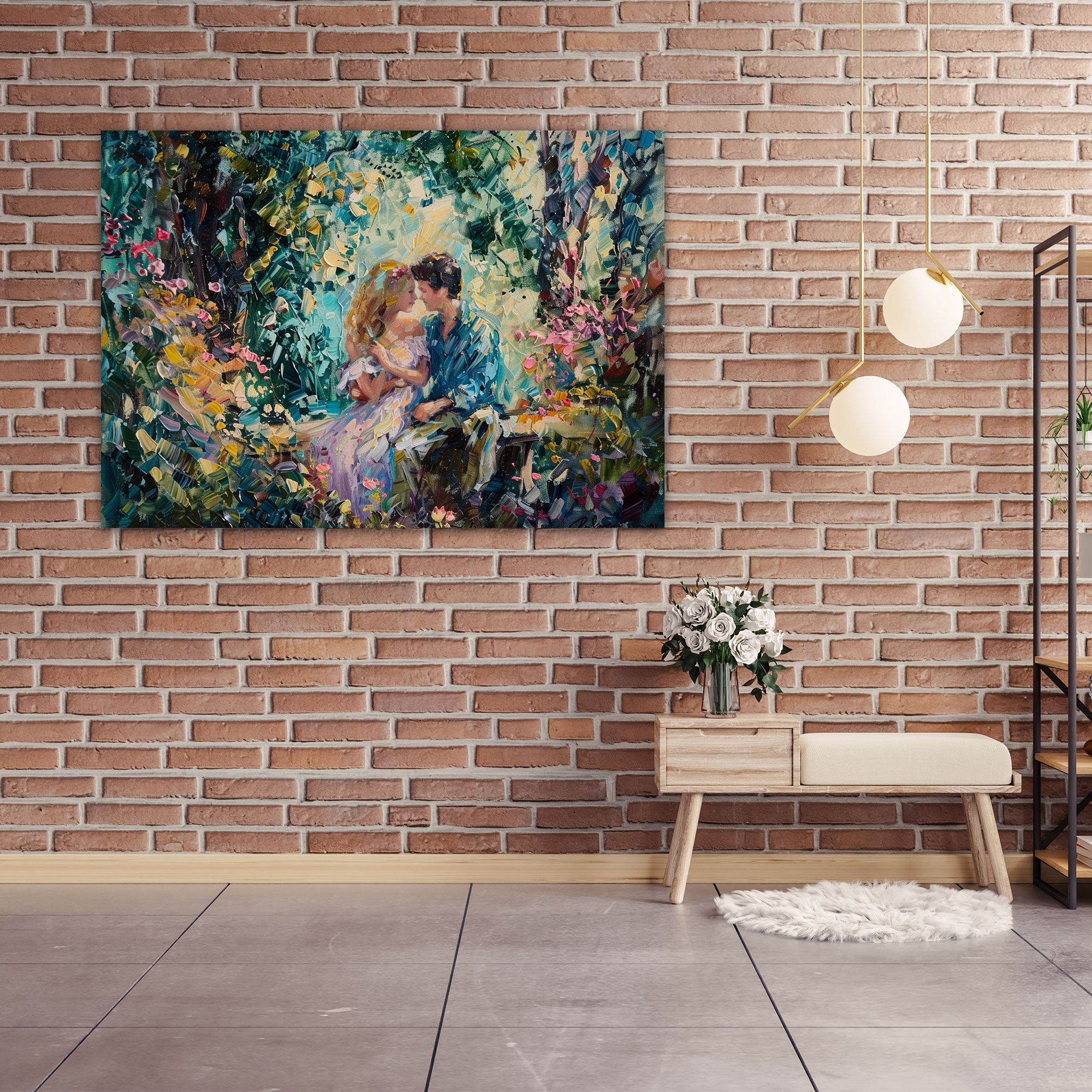 Rococo Style Painting Wall Decoration - Rococo, Home Decoration, Canvas Wall Art, Rococo Style Painting