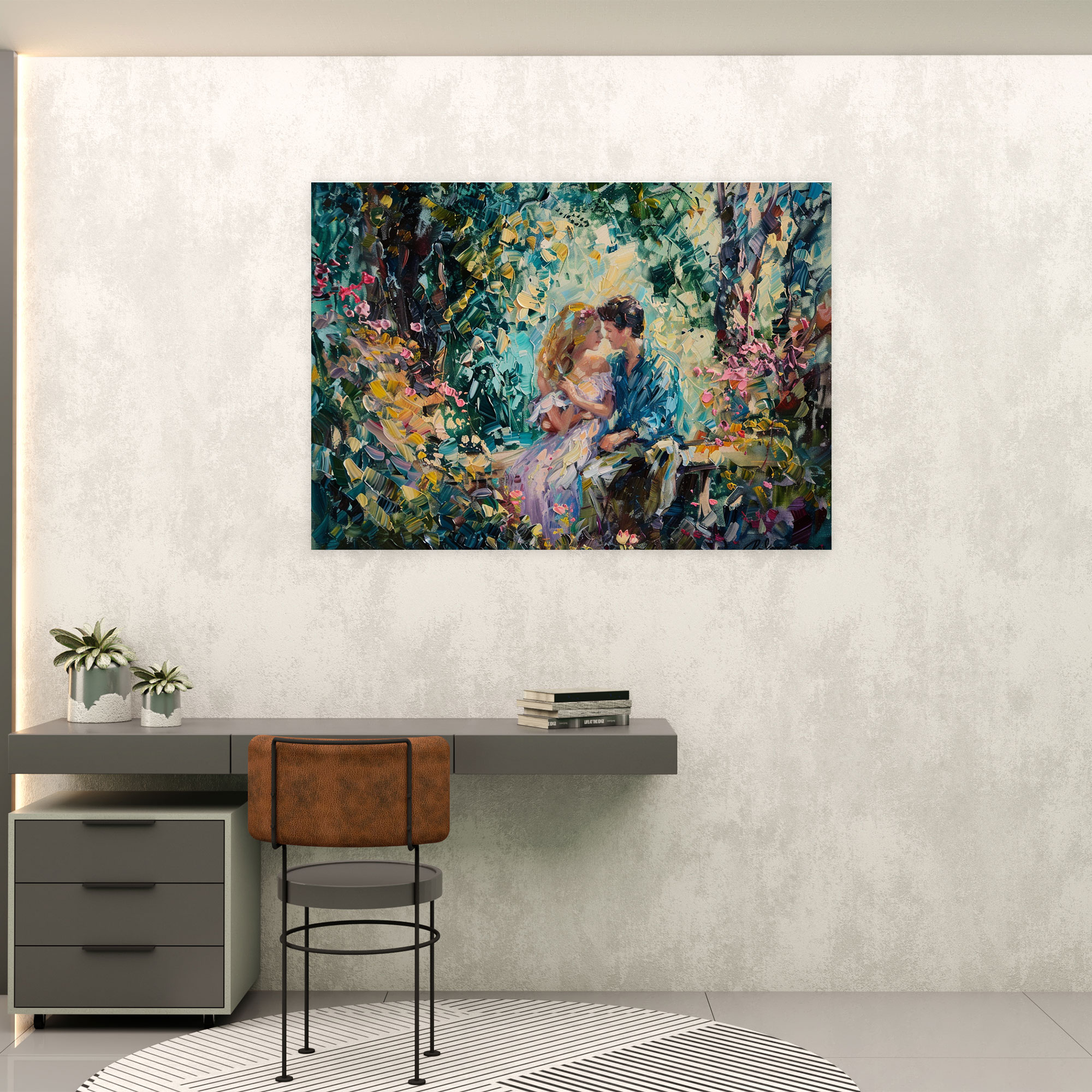 Rococo Style Painting Wall Decoration - Rococo, Home Decoration, Canvas Wall Art, Rococo Style Painting