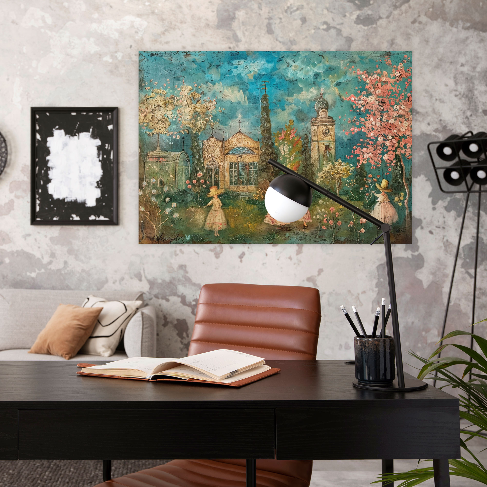 Whimsical Rococo Style Painting Wall Art - Rococo, Rococo Style Painting, Canvas, Canvas Wall Art