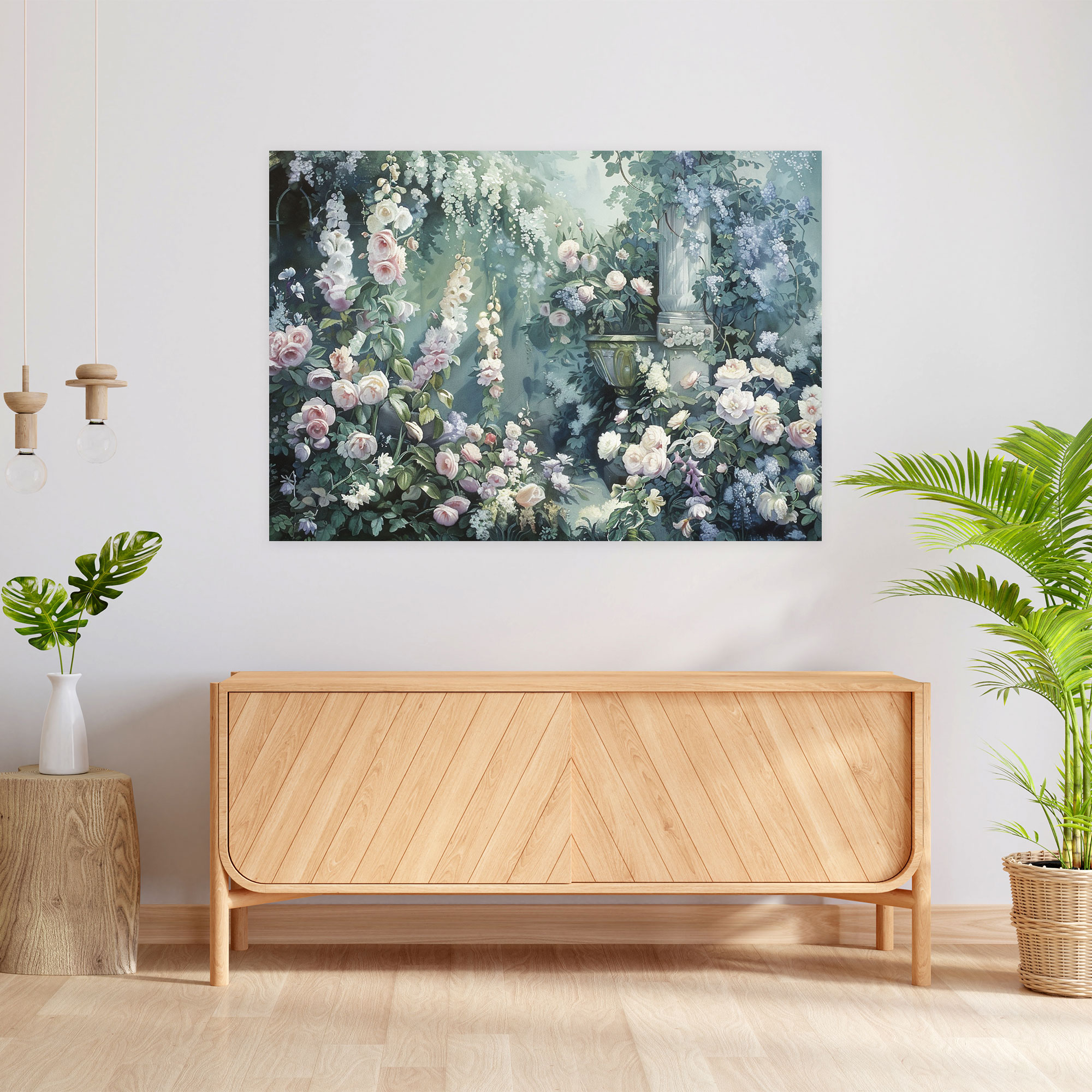 Serene Rococo Style Painting Wall Art - Rococo, Wall Art, Canvas, Home Decoration