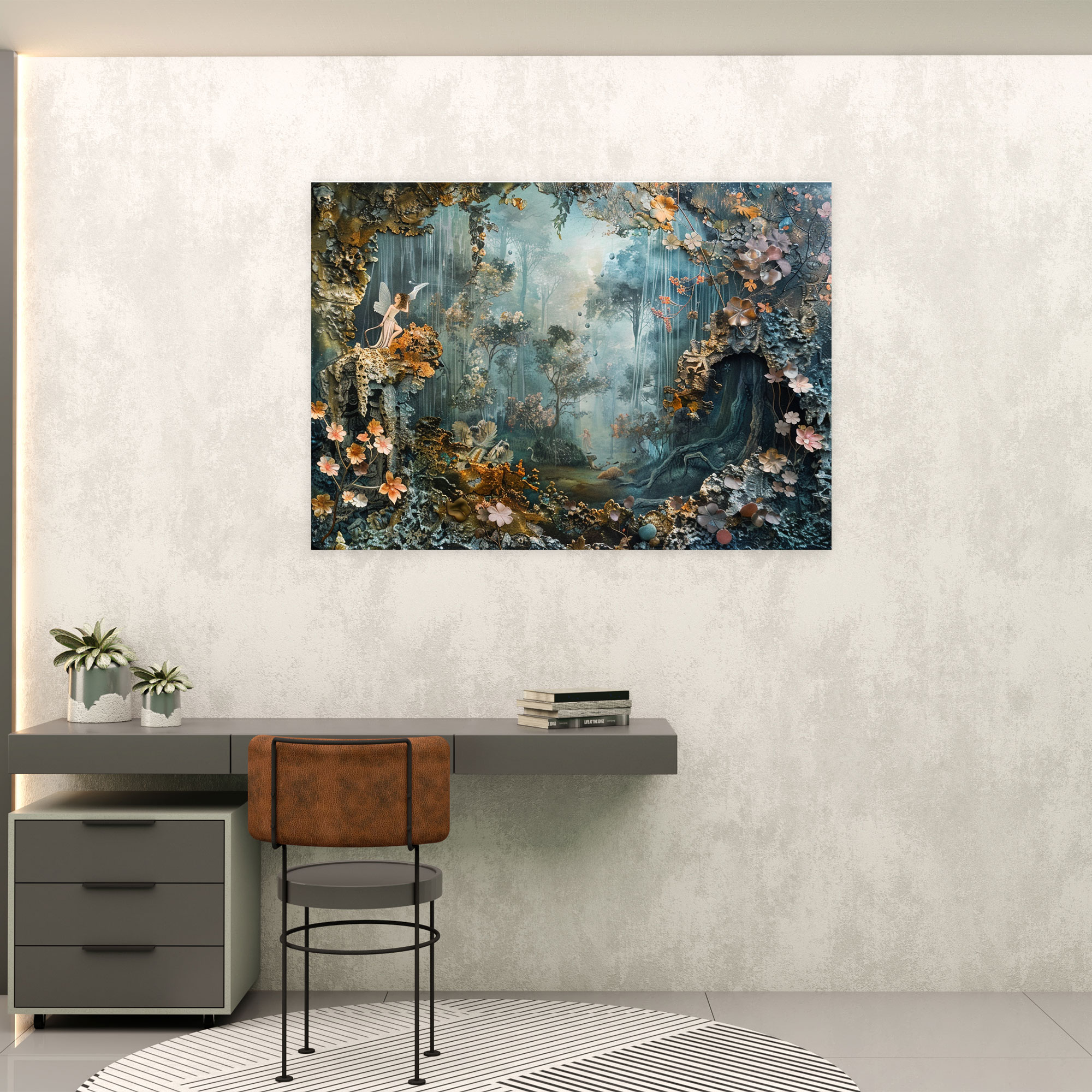 Rococo Style Painting Canvas Print - Rococo, Home Decoration, Canvas Wall Art, Canvas Print