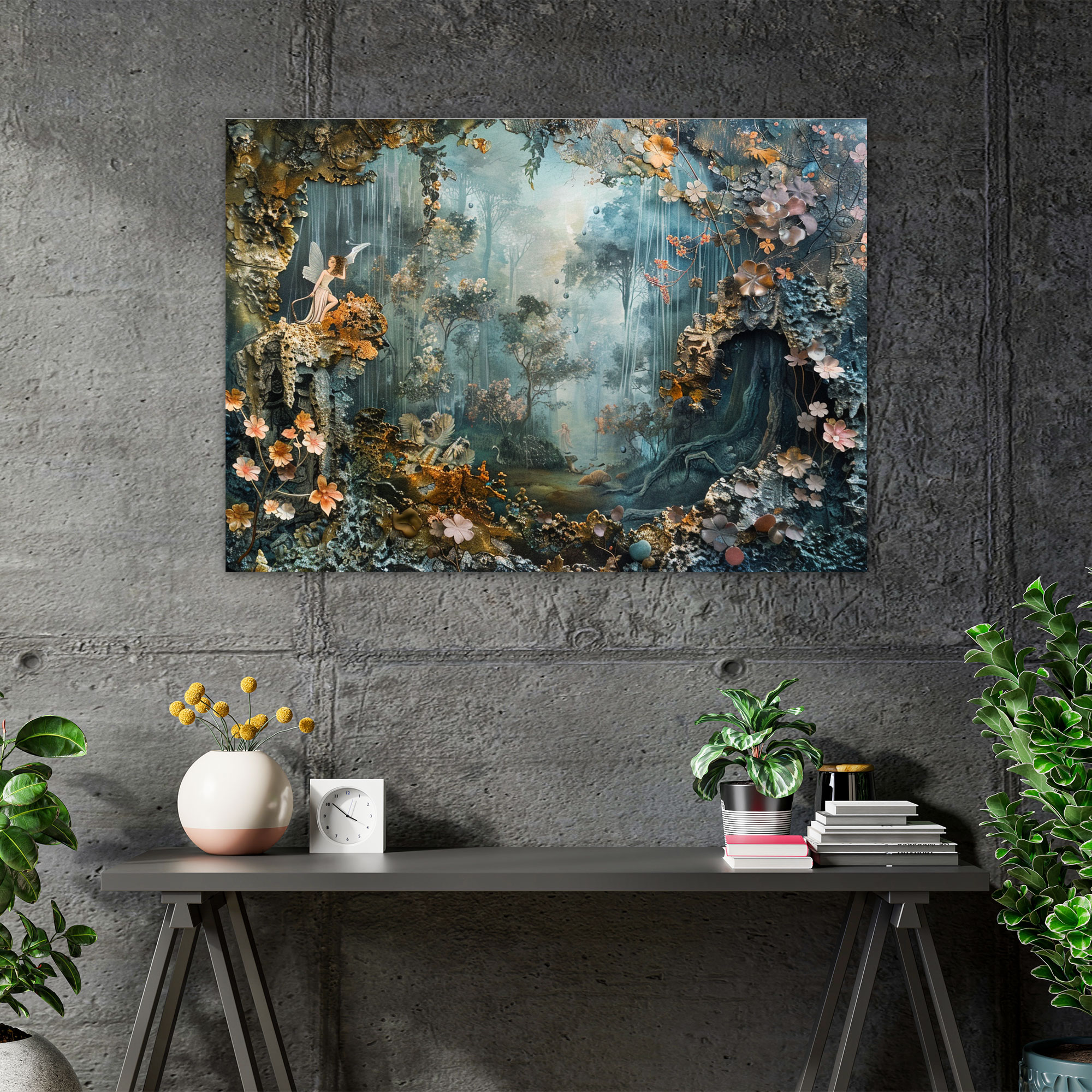 Rococo Style Painting Canvas Print - Rococo, Home Decoration, Canvas Wall Art, Canvas Print
