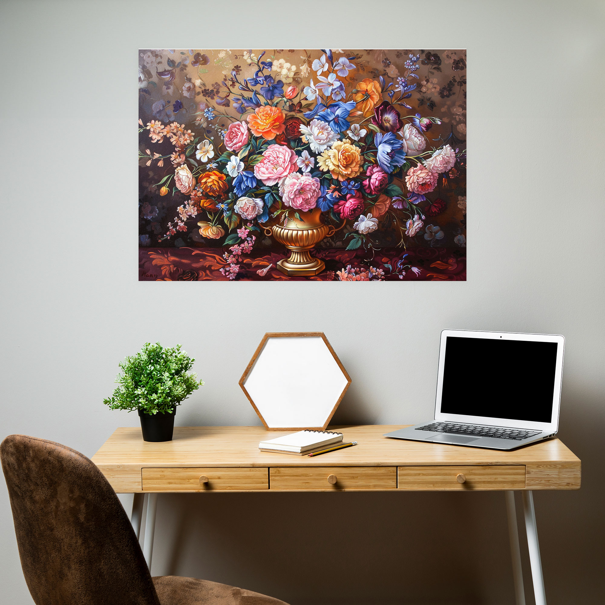 Rococo Style Painting Canvas Print - Rococo, Rococo Style Painting, Canvas, Canvas Print