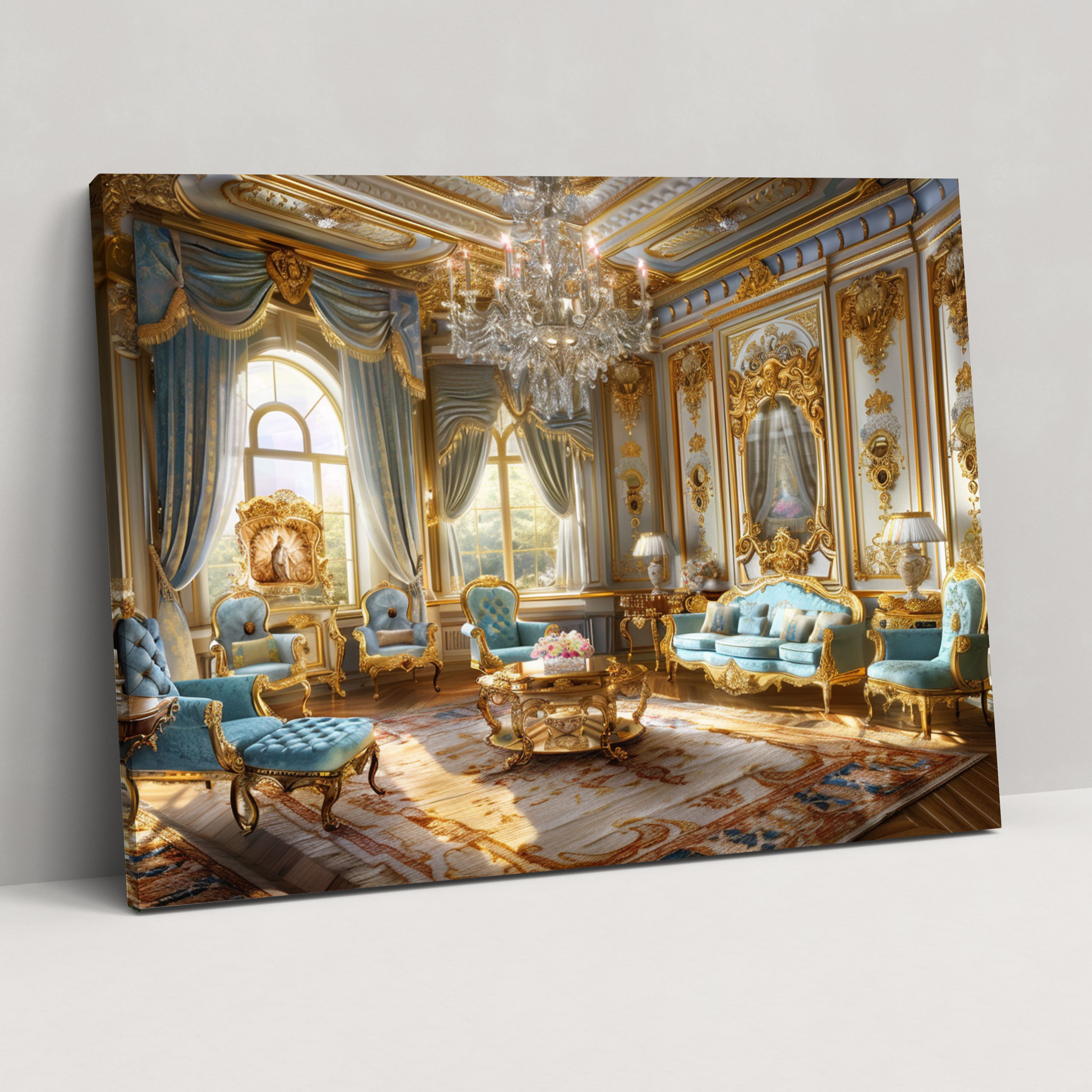 Rococo Style Painting Wall Decoration - Rococo, Home Decoration, Wall Decoration, Canvas Print