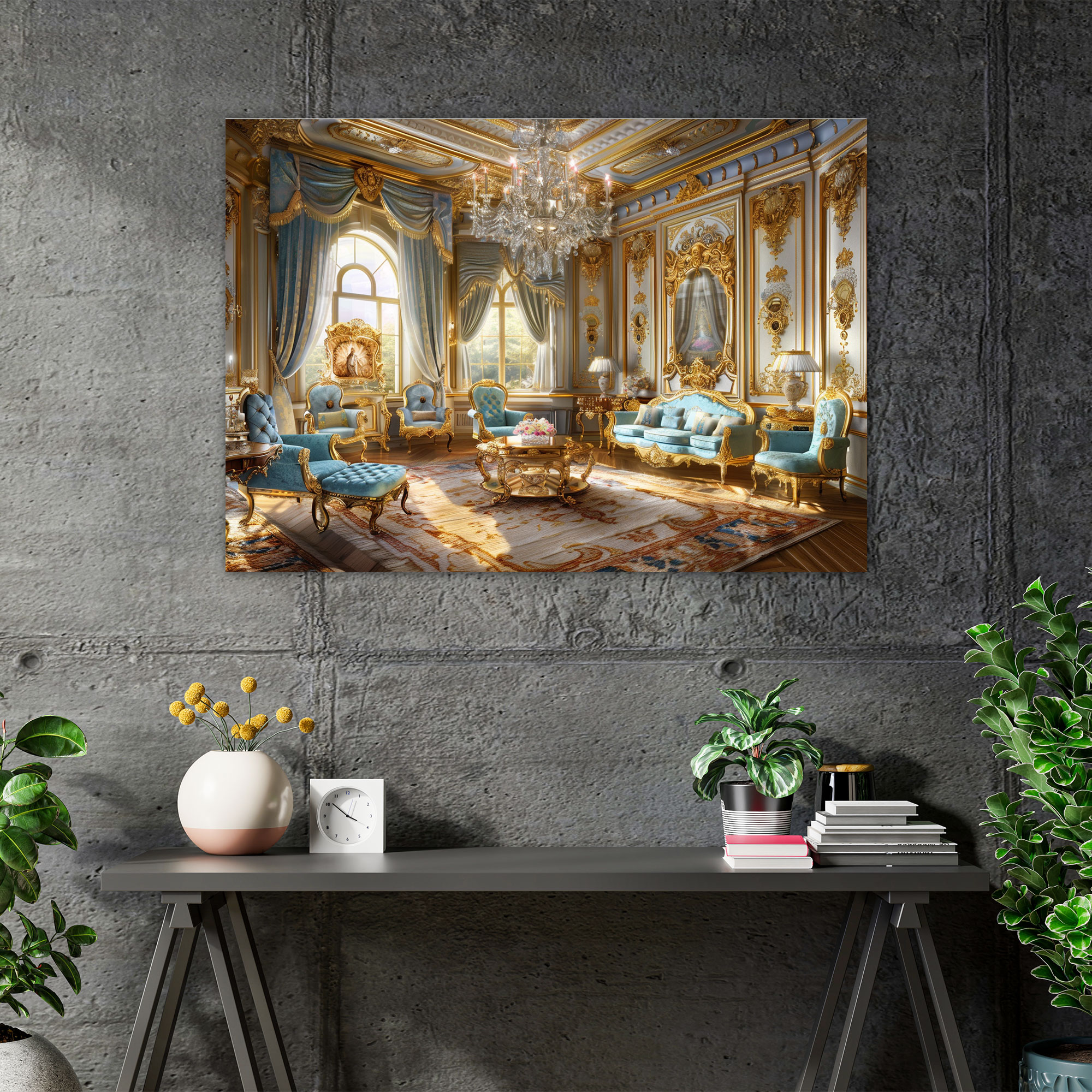 Rococo Style Painting Wall Decoration - Rococo, Home Decoration, Wall Decoration, Canvas Print