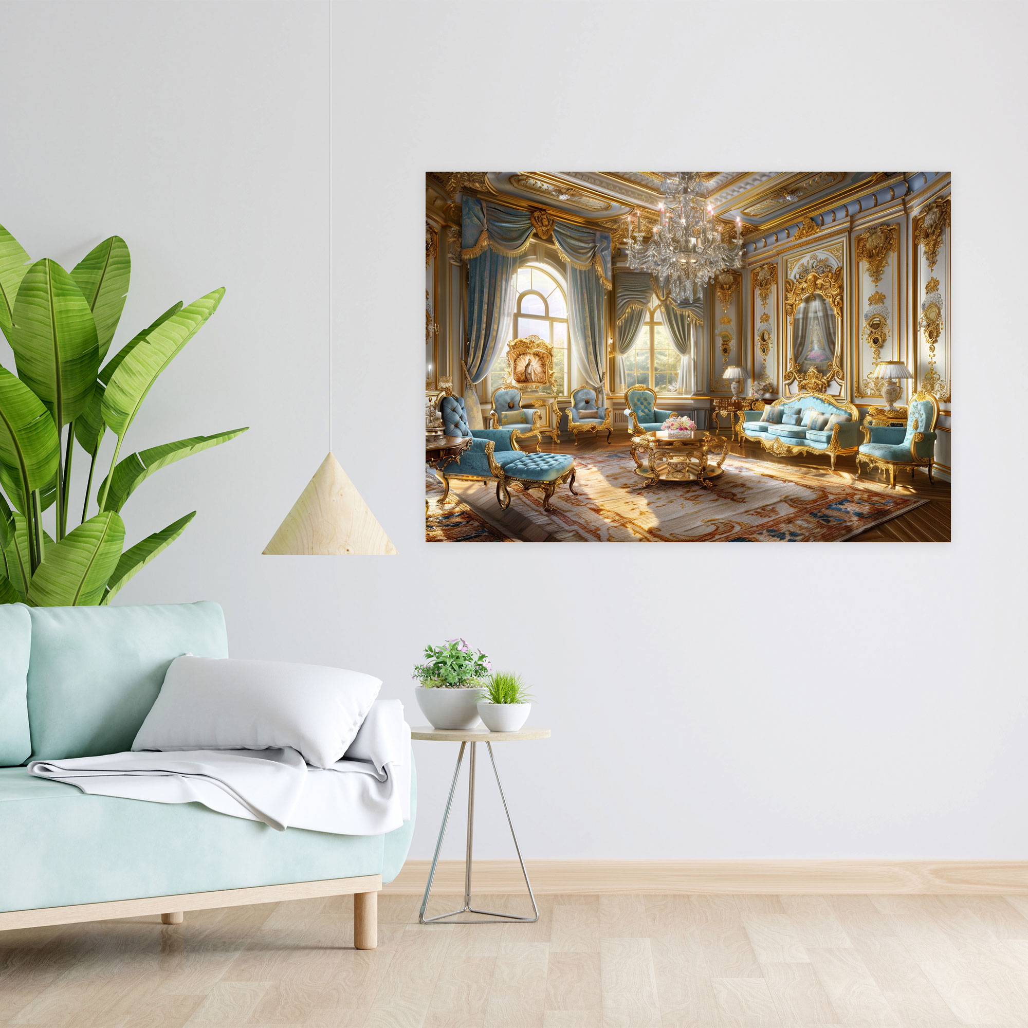 Rococo Style Painting Wall Decoration - Rococo, Home Decoration, Wall Decoration, Canvas Print