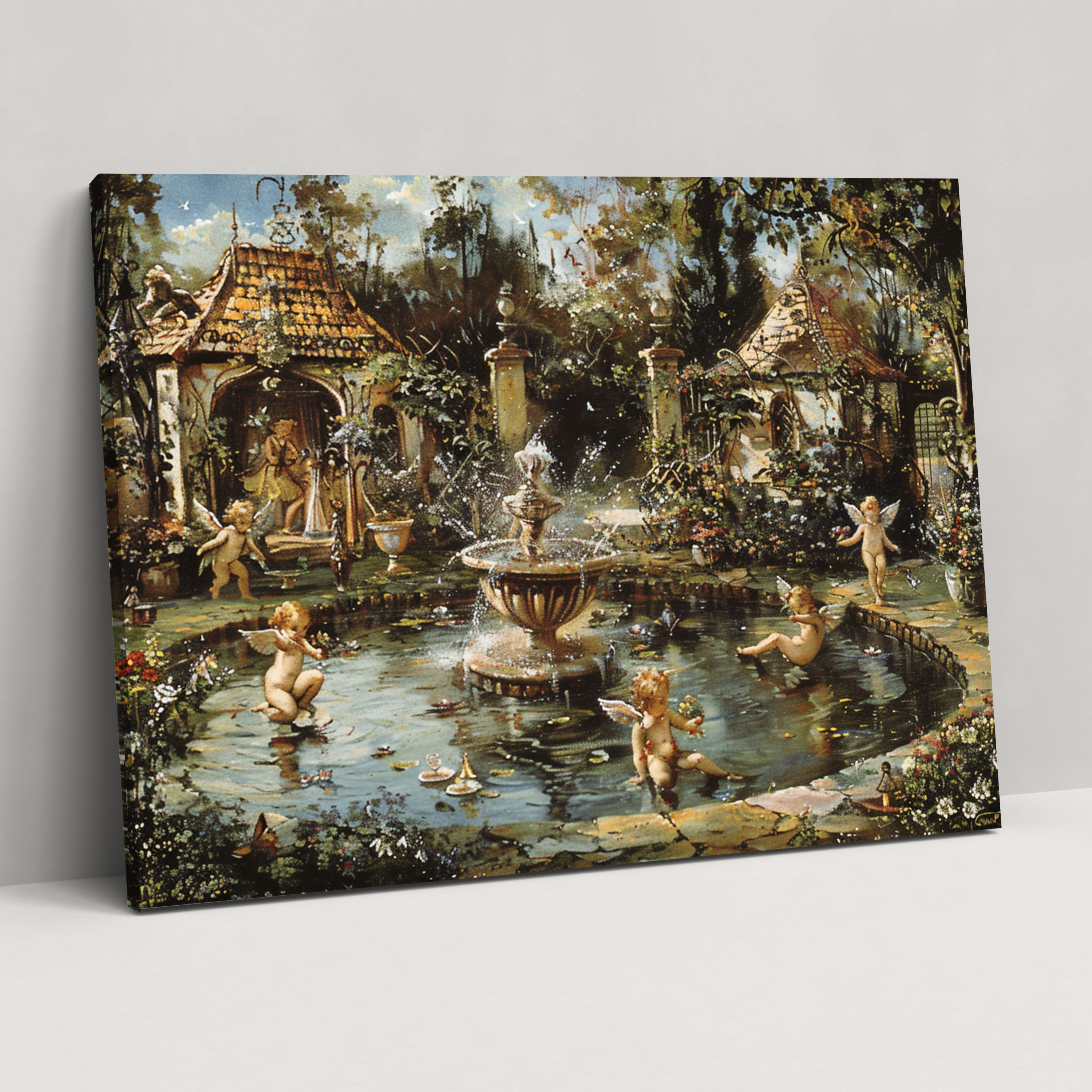 Rococo Style Painting Wall Art - Rococo, Rococo Style Painting, Wall Art, Whimsical