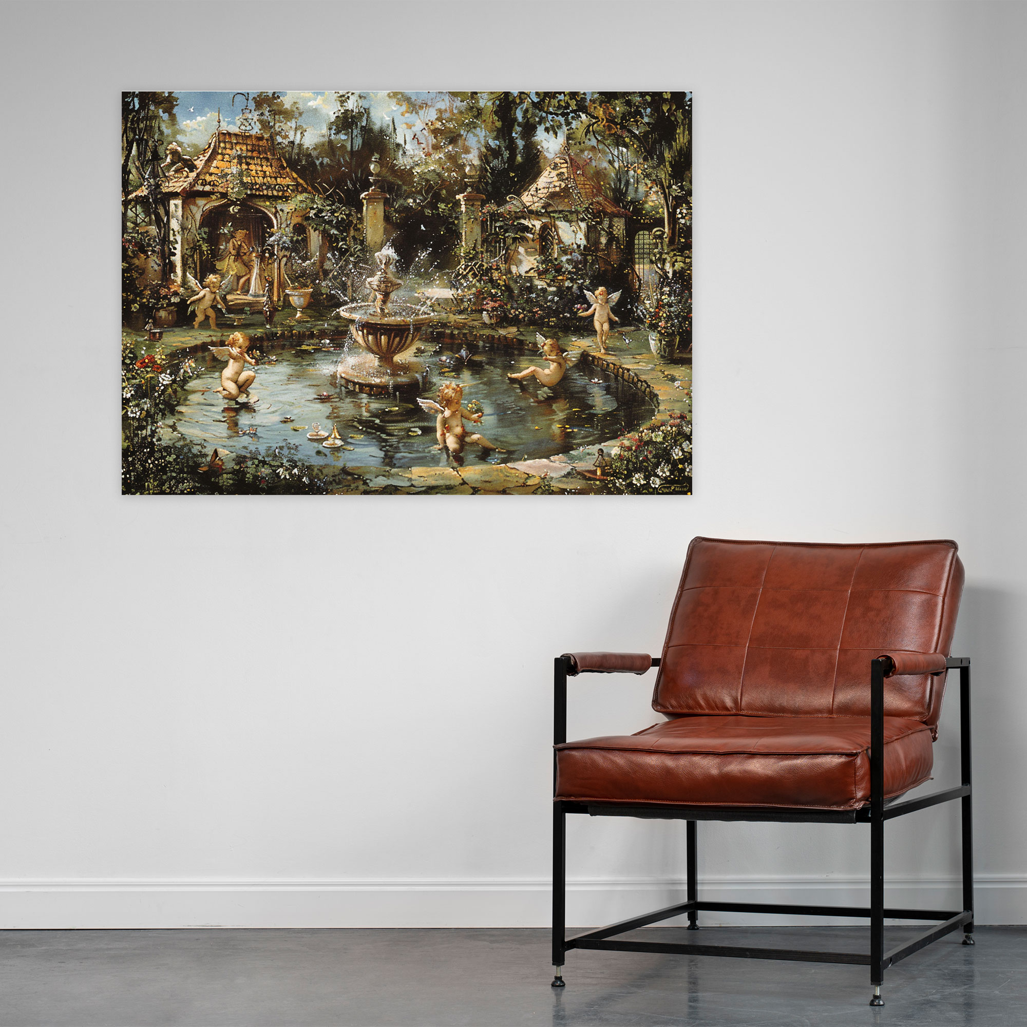 Rococo Style Painting Wall Art - Rococo, Rococo Style Painting, Wall Art, Whimsical