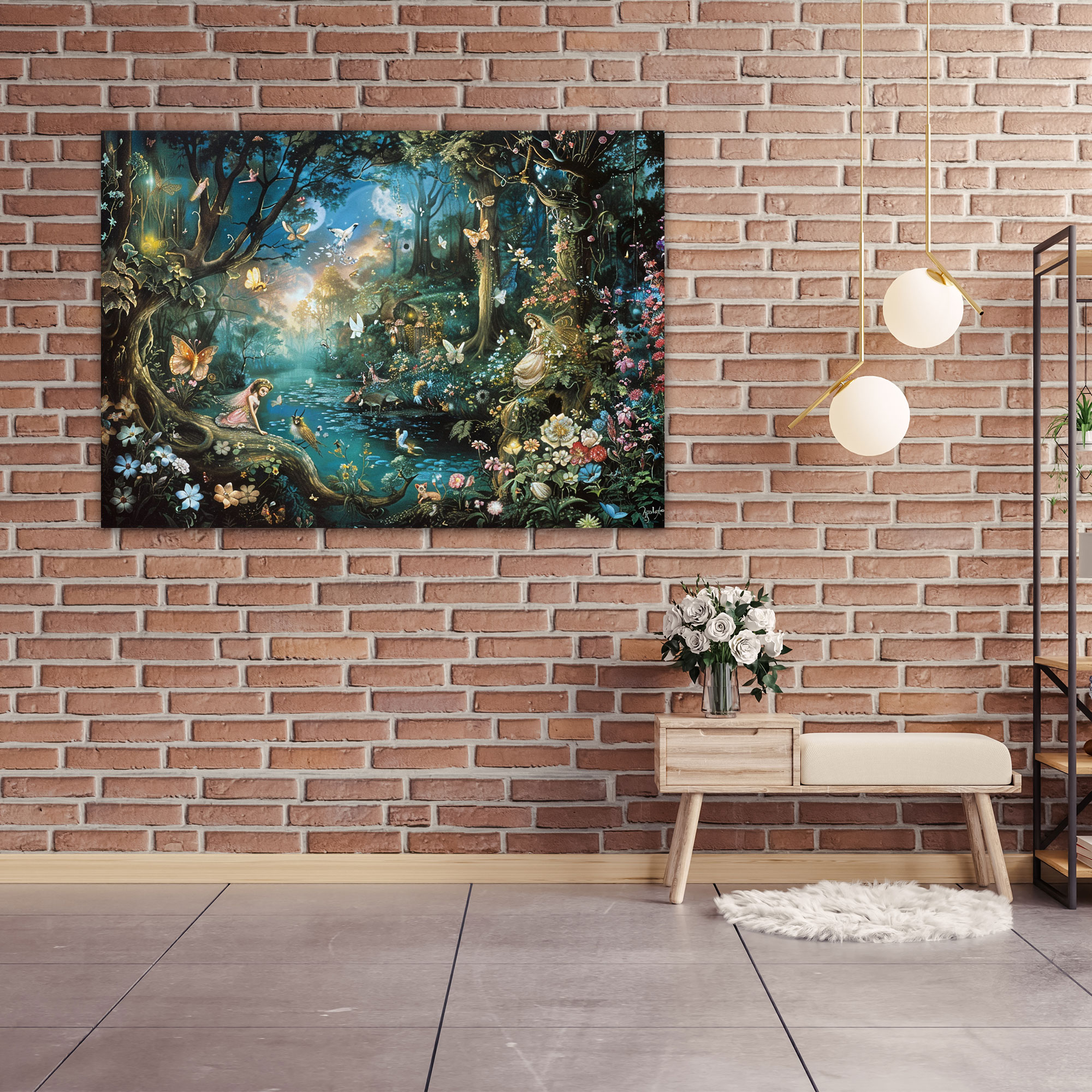 Rococo Style Painting Wall Decoration - Rococo, Wall Decoration, Rococo Style Painting, Wall Art