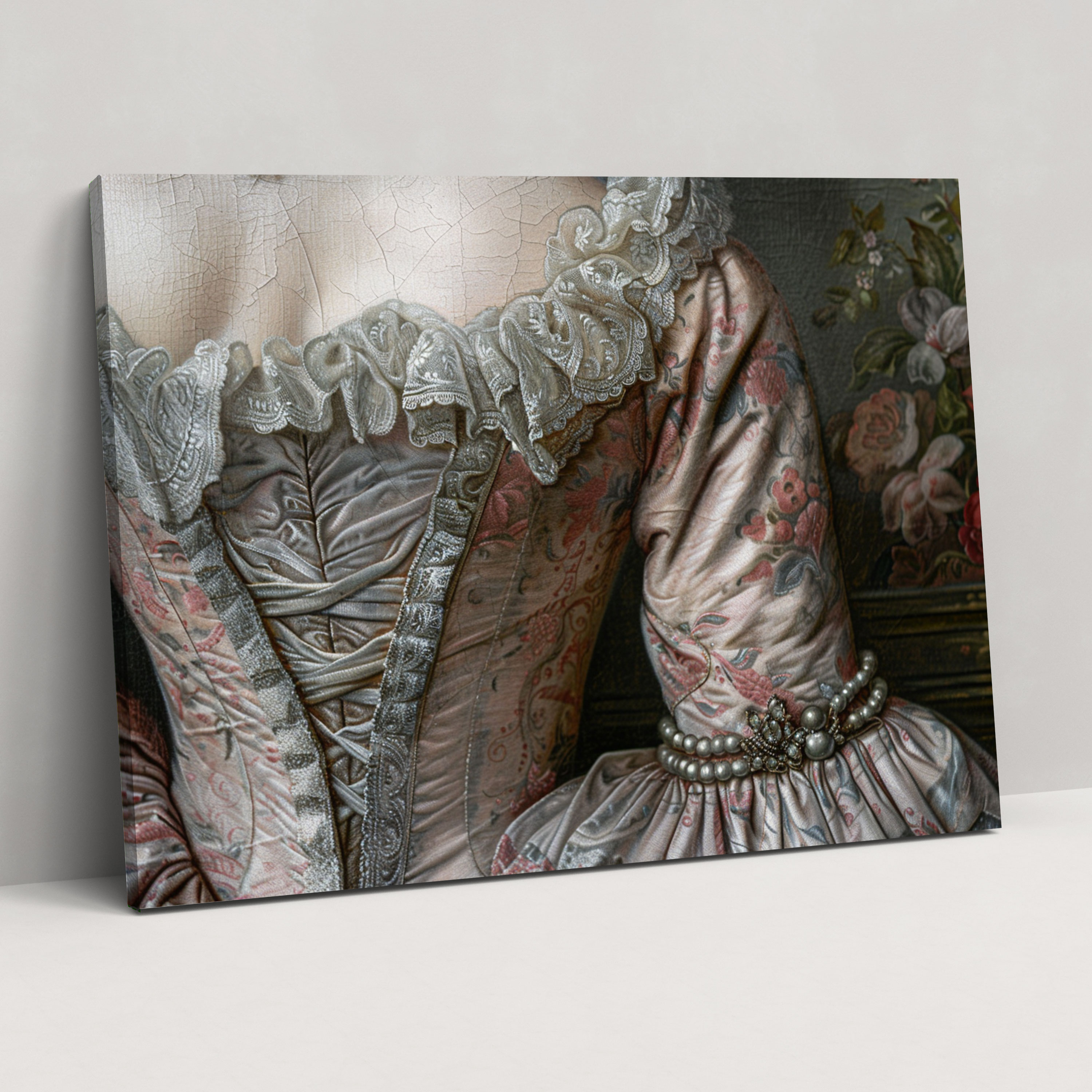 Rococo Style Painting Canvas Print - Rococo, Canvas, Canvas Print, Home Decoration