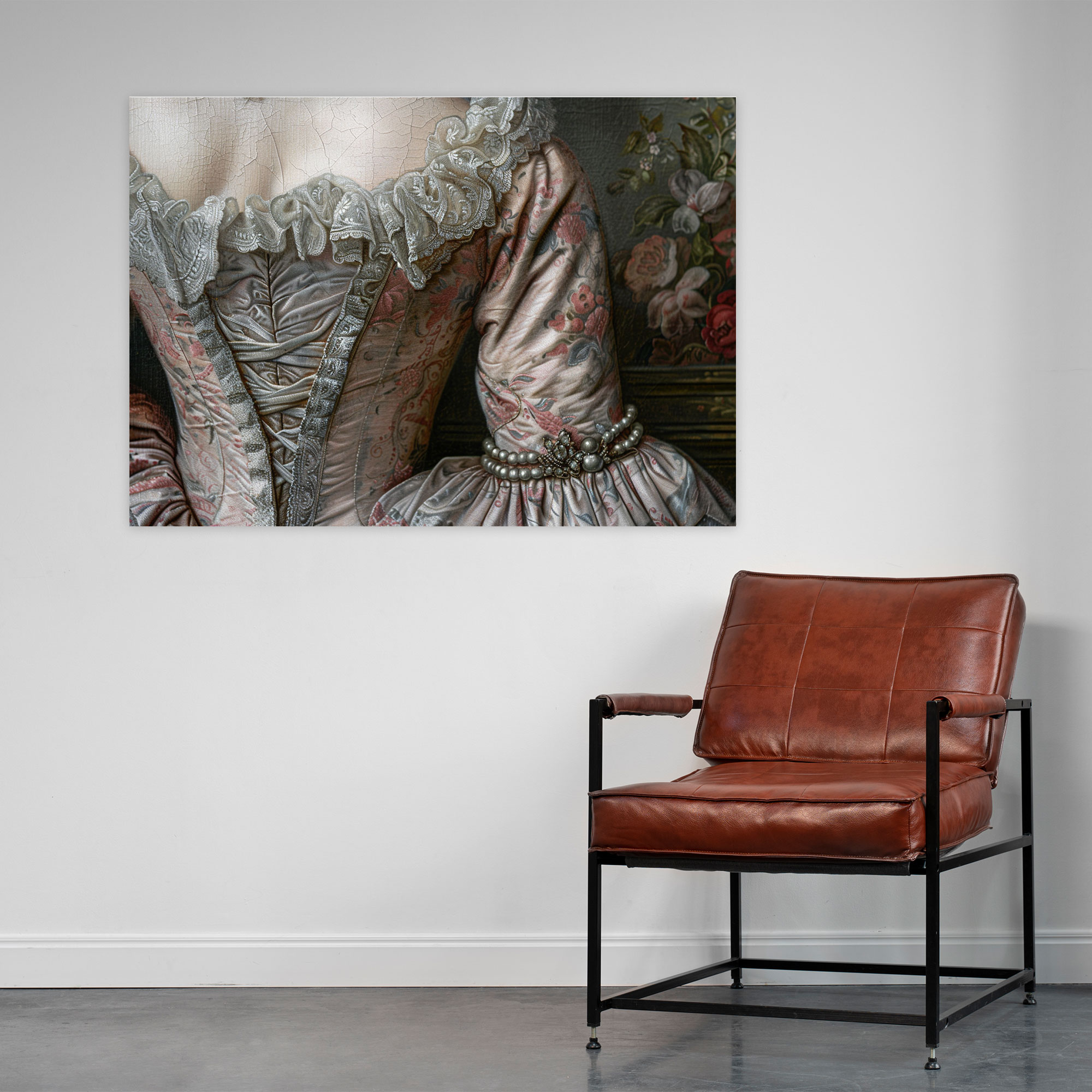 Rococo Style Painting Canvas Print - Rococo, Canvas, Canvas Print, Home Decoration