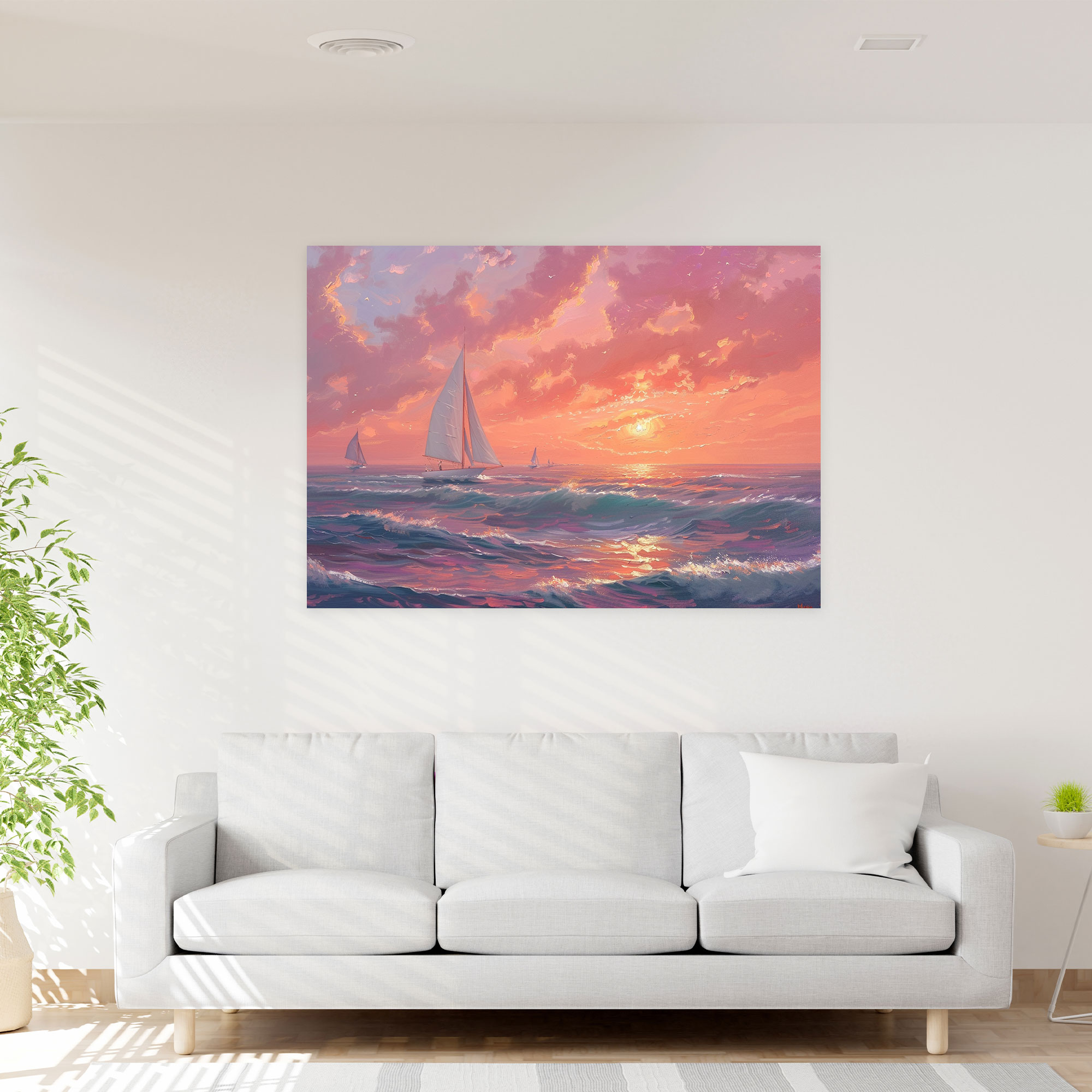 Rococo Style Painting Canvas Print - Rococo, Canvas Wall Art, Wall Art, Home Decoration