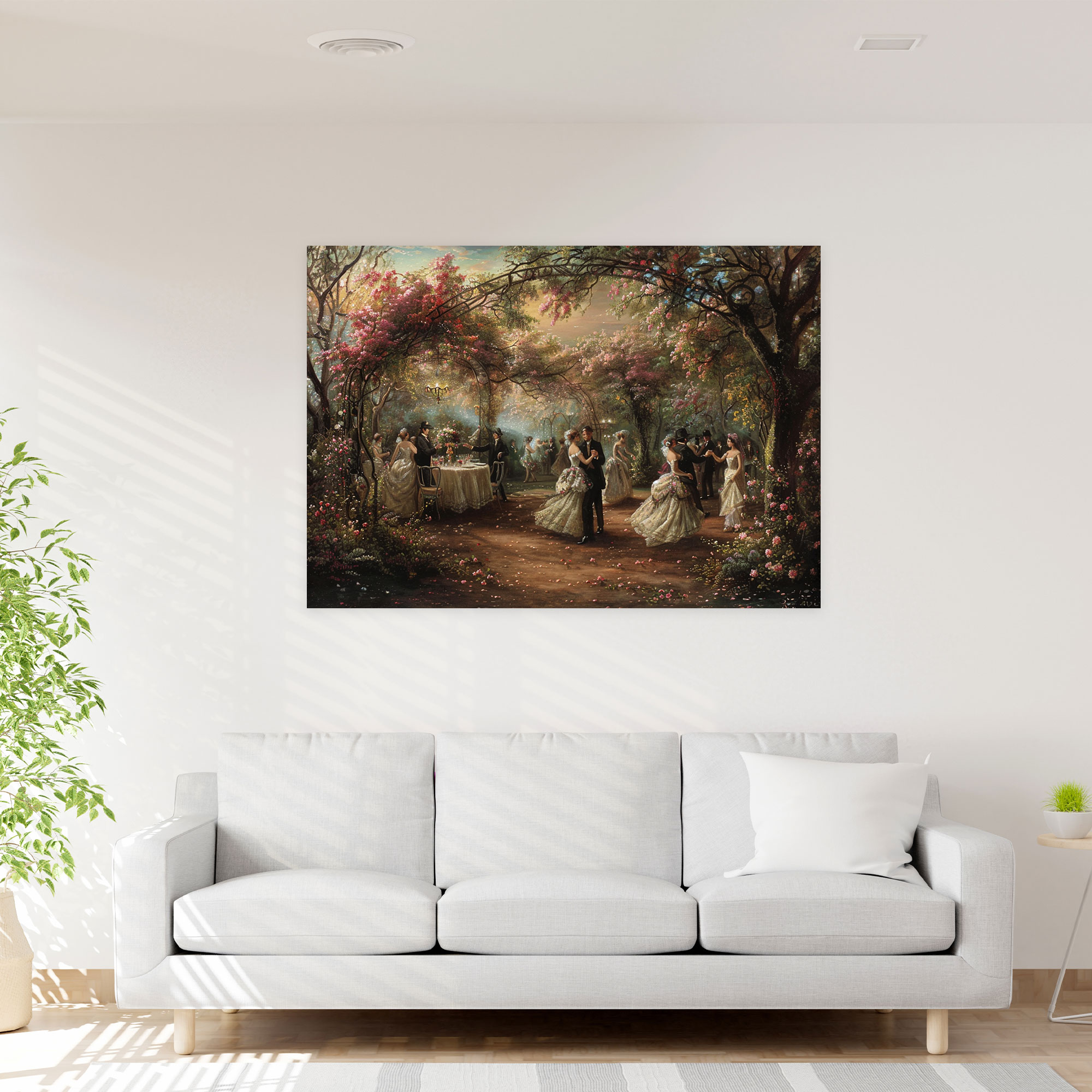 Rococo Style Painting Wall Art - Rococo, Canvas, Canvas Print, Rococo Style Painting