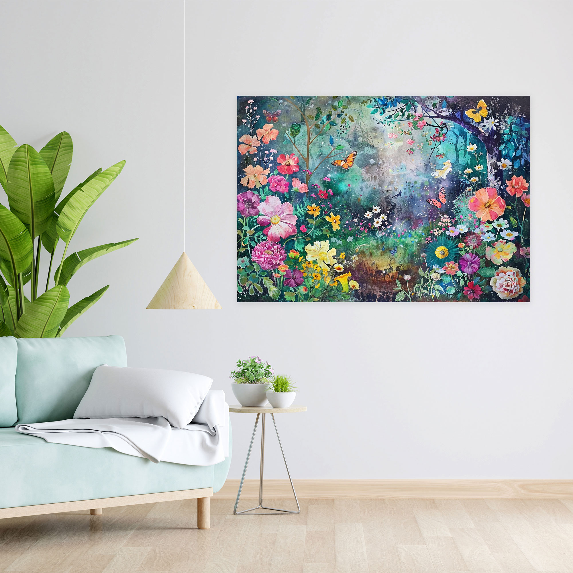 Rococo Style Painting Wall Decoration - Rococo, Wall Decoration, Rococo Style Painting, Canvas Print
