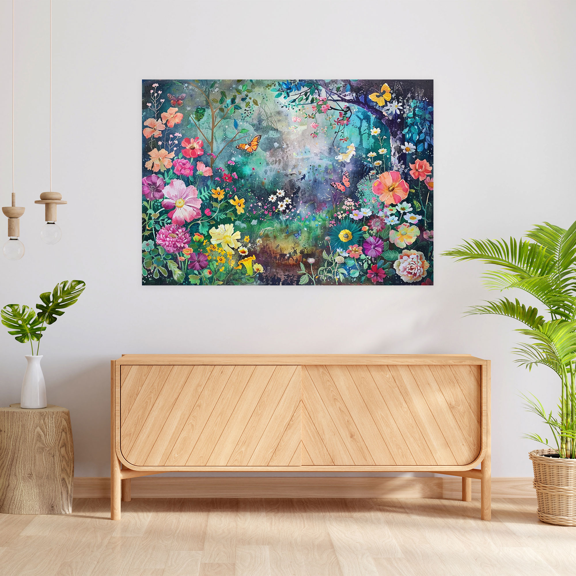 Rococo Style Painting Wall Decoration - Rococo, Wall Decoration, Rococo Style Painting, Canvas Print