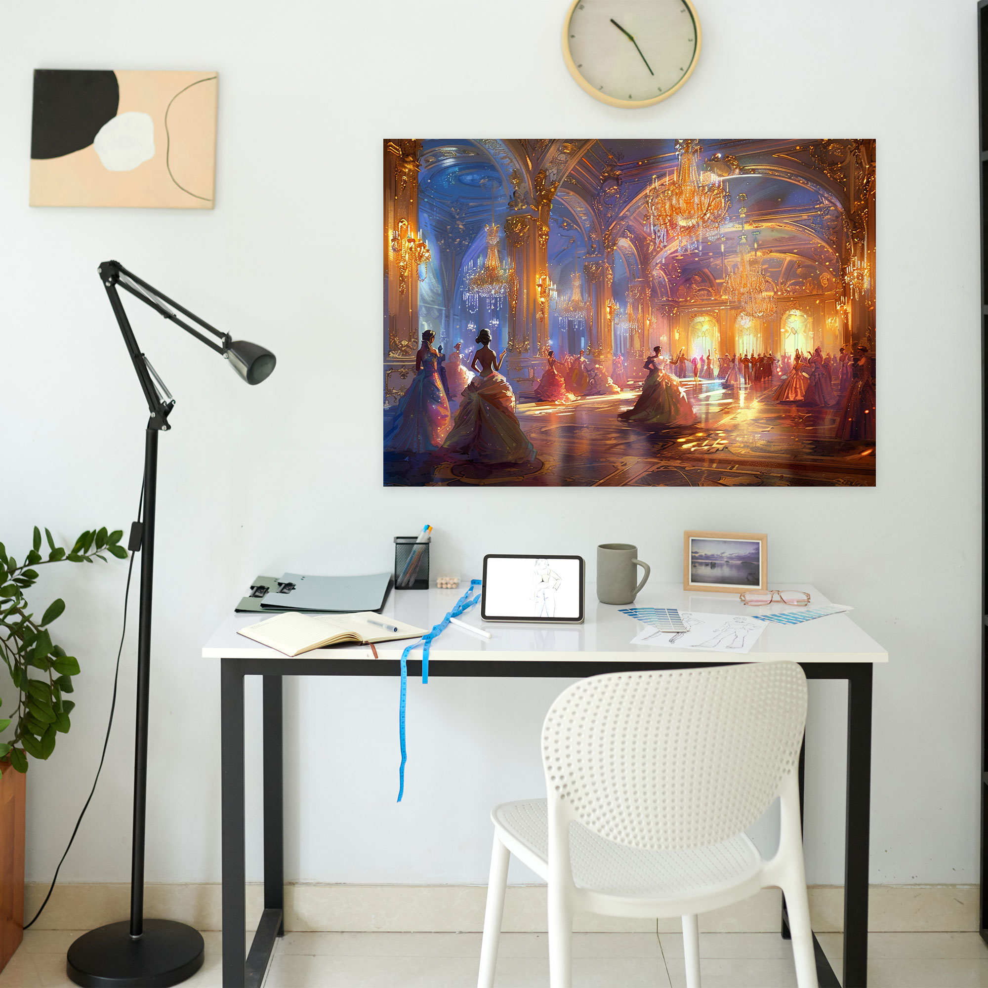Rococo Style Painting Wall Art - Rococo, Wall Art, Wall Decoration, Home Decoration