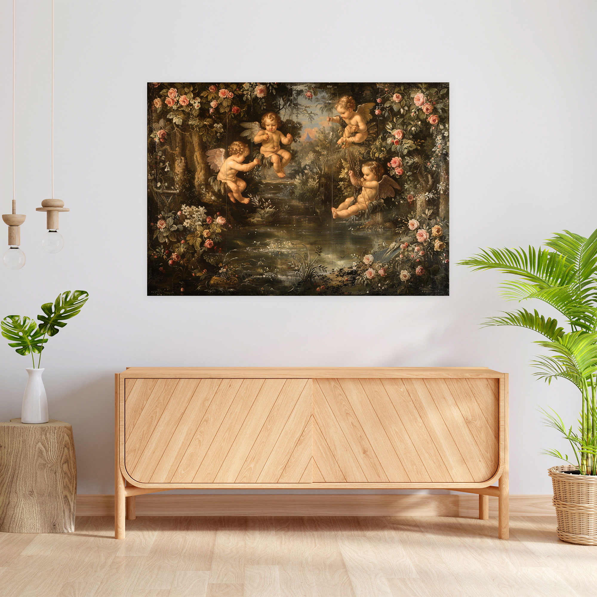 Rococo Style Painting Wall Art - Rococo, Canvas Print, Canvas Wall Art, Wall Decoration
