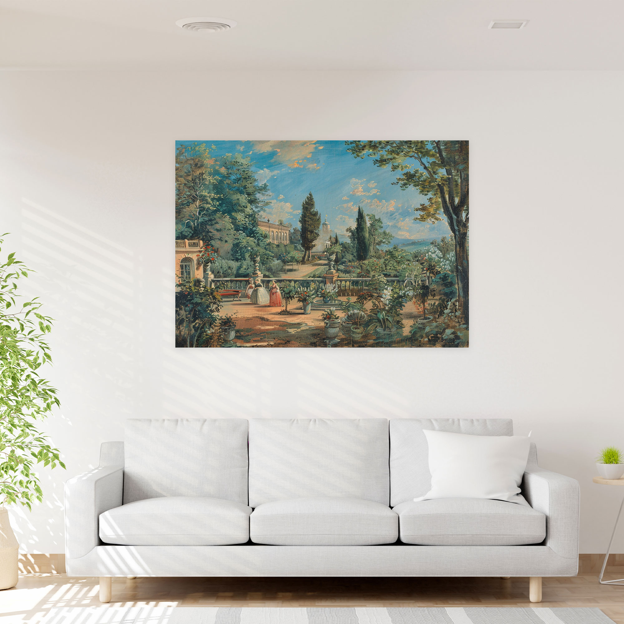 Rococo Style Painting Canvas Print - Rococo, Home Decoration, Canvas Wall Art, Wall Decoration