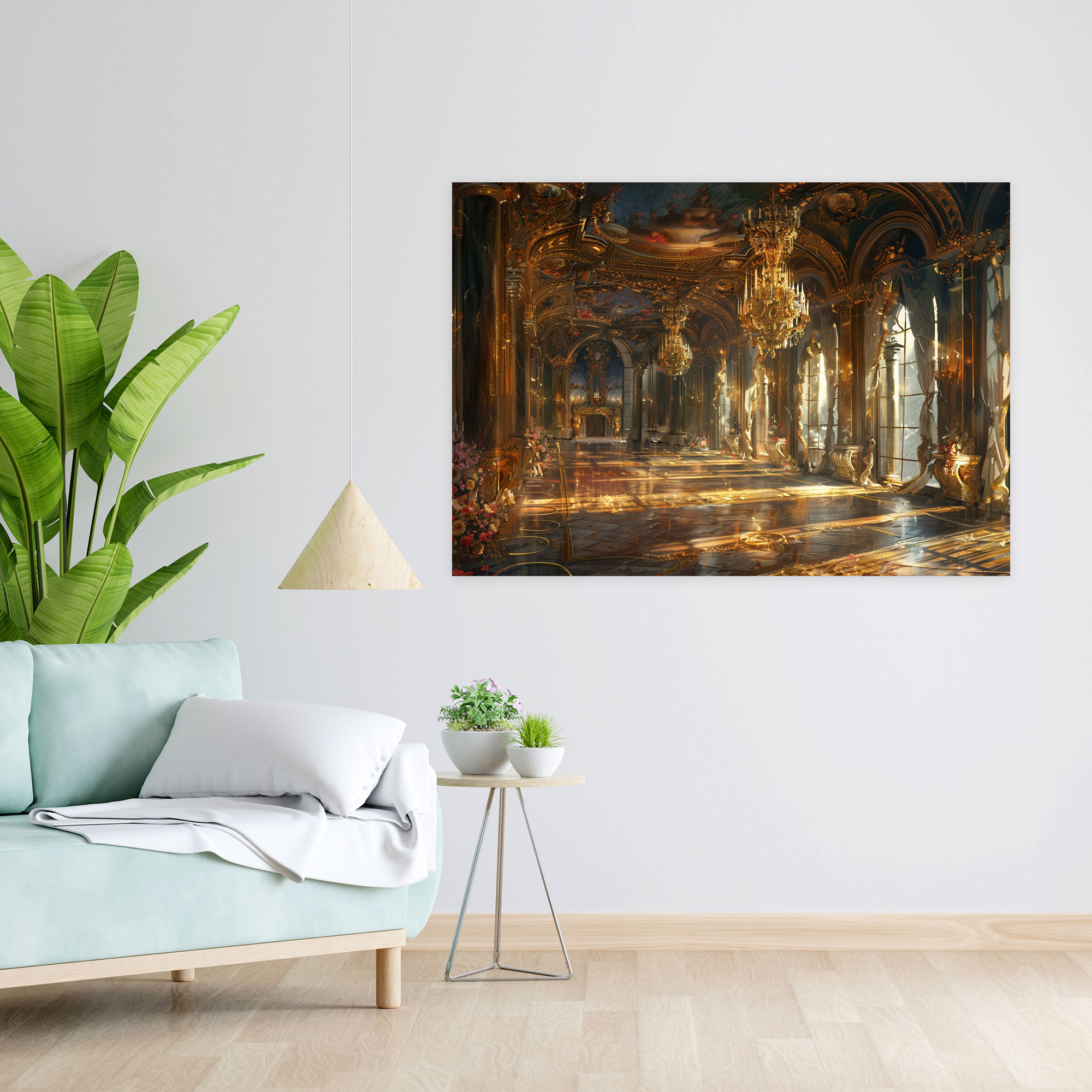 Rococo Style Painting Wall Art - Rococo, Canvas Wall Art, Wall Decoration, Home Decoration